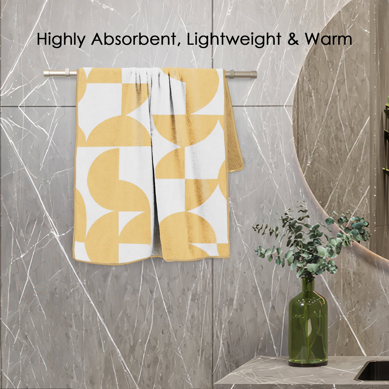 Dual Tone 480 GSM Reversible Microfiber Towel Set