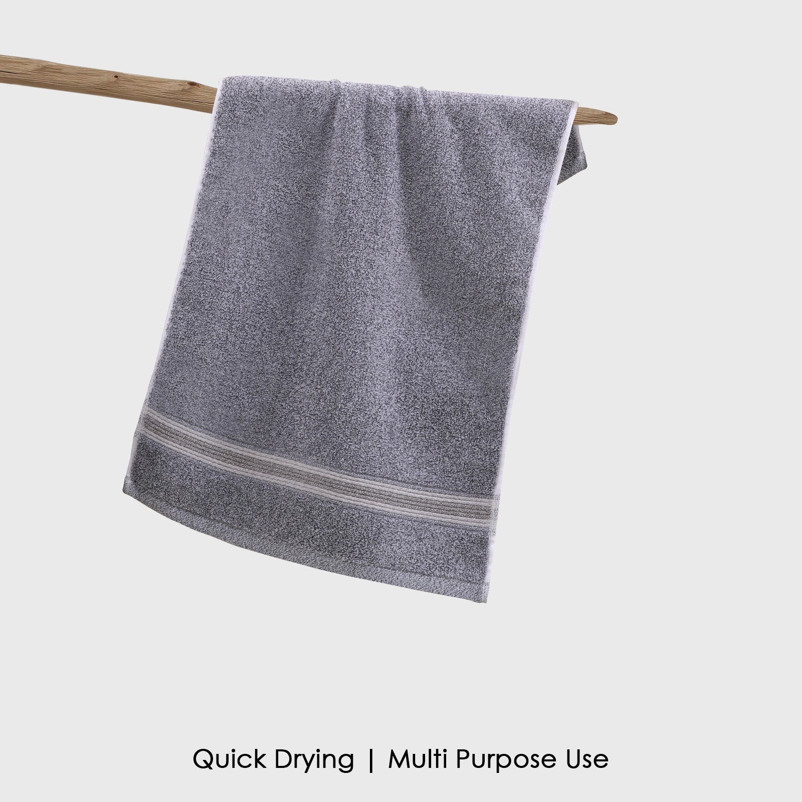 HOUSSE Essentia Bamboo & Cotton Towel Combo Set, 550 GSM – Ultra-Soft, Highly Absorbent & Quick-Drying – Eco-Friendly Luxury Bath, Hand & Face Towels
