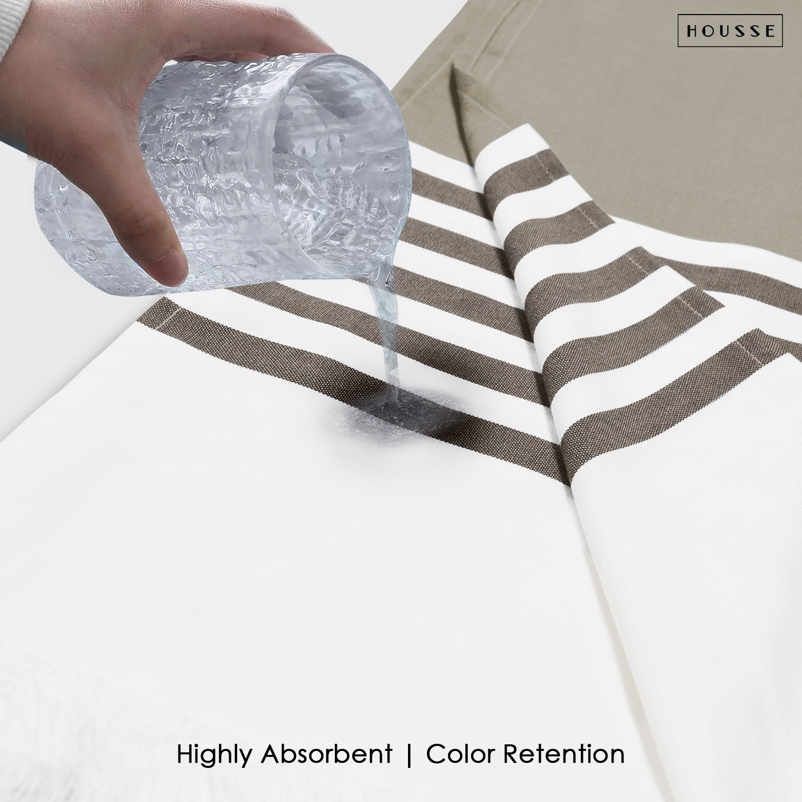 HOUSSE Bold Stripe 100% Bamboo Extra Large Bath Towel | Ultra Soft, Absorbent, Light Weight, & Quick Dry Towel for Bath, Travel, Gym, Beach, Pool, and Yoga | 80 X 160 cms