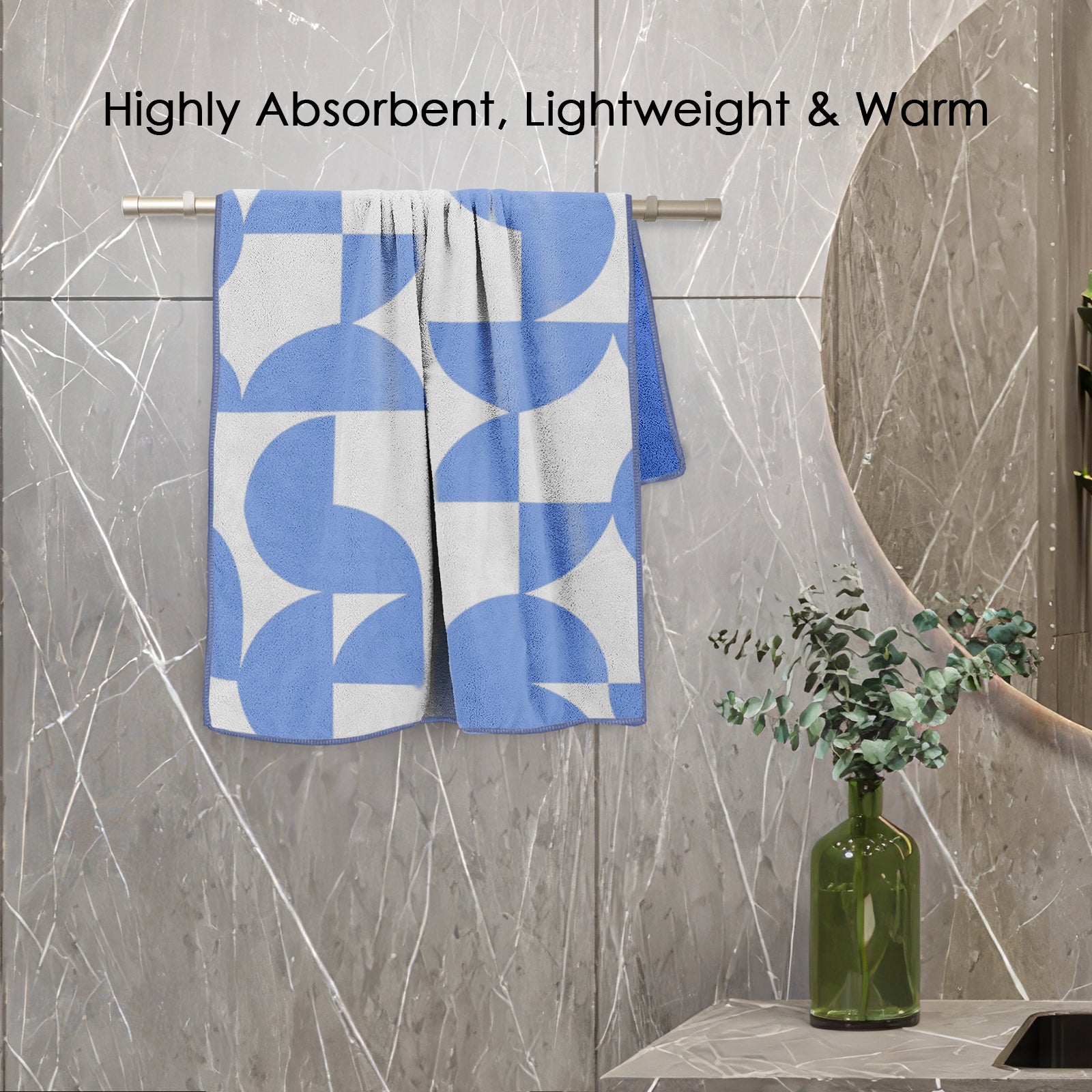 Dual Tone 480 GSM Reversible Microfiber Towel Set