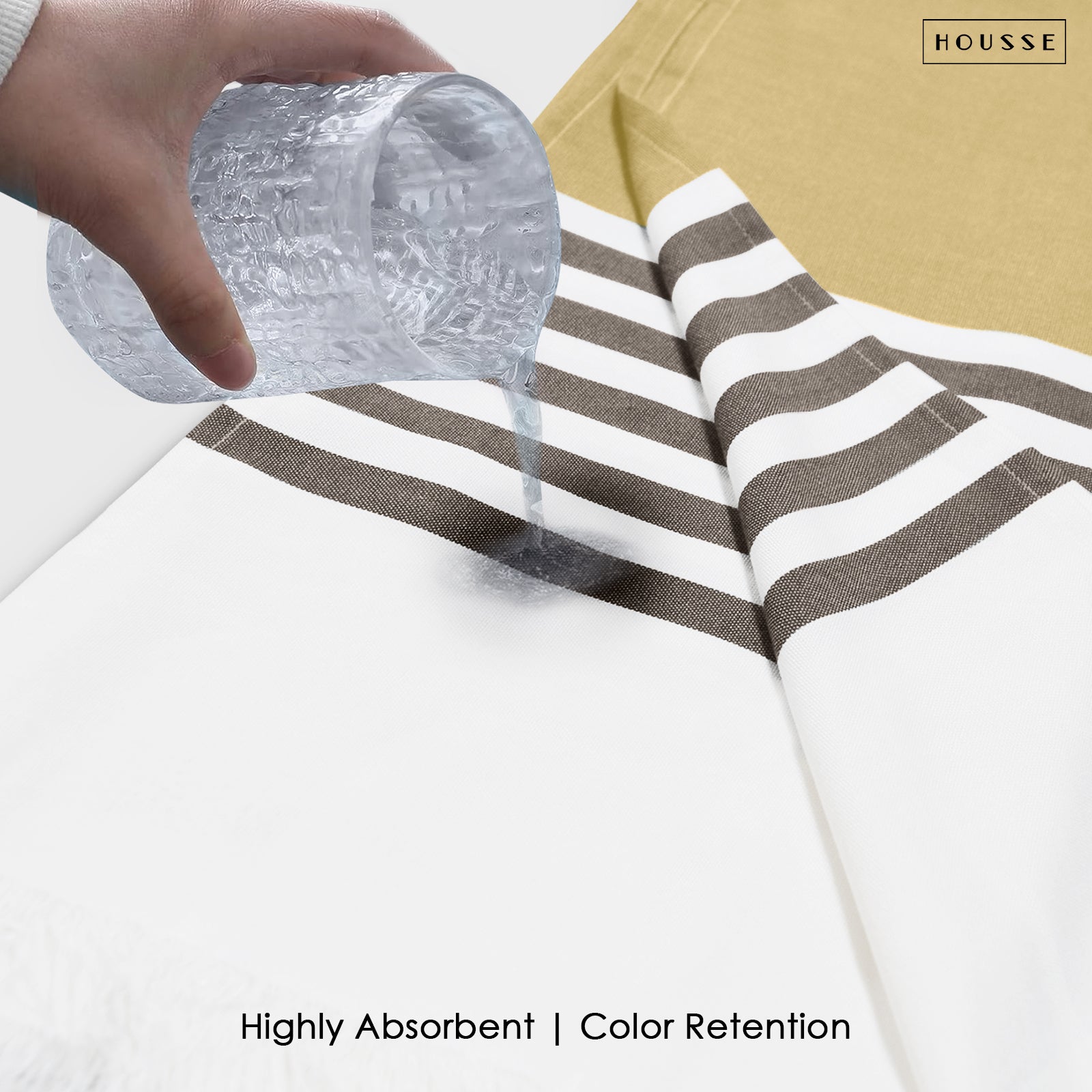 HOUSSE Bold Stripe 100% Bamboo Extra Large Bath Towel | Ultra Soft, Absorbent, Light Weight, & Quick Dry Towel for Bath, Travel, Gym, Beach, Pool, and Yoga | 80 X 160 cms