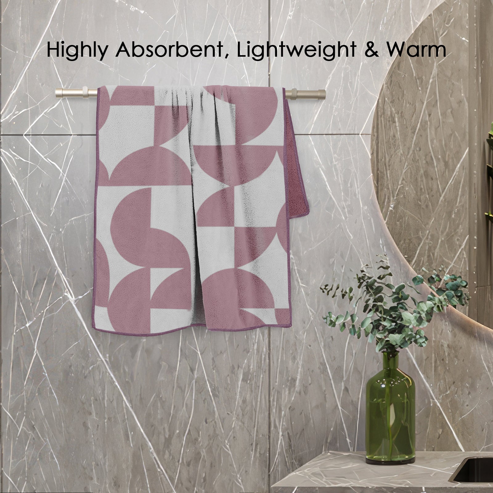 Dual Tone 480 GSM Reversible Microfiber Towel Set