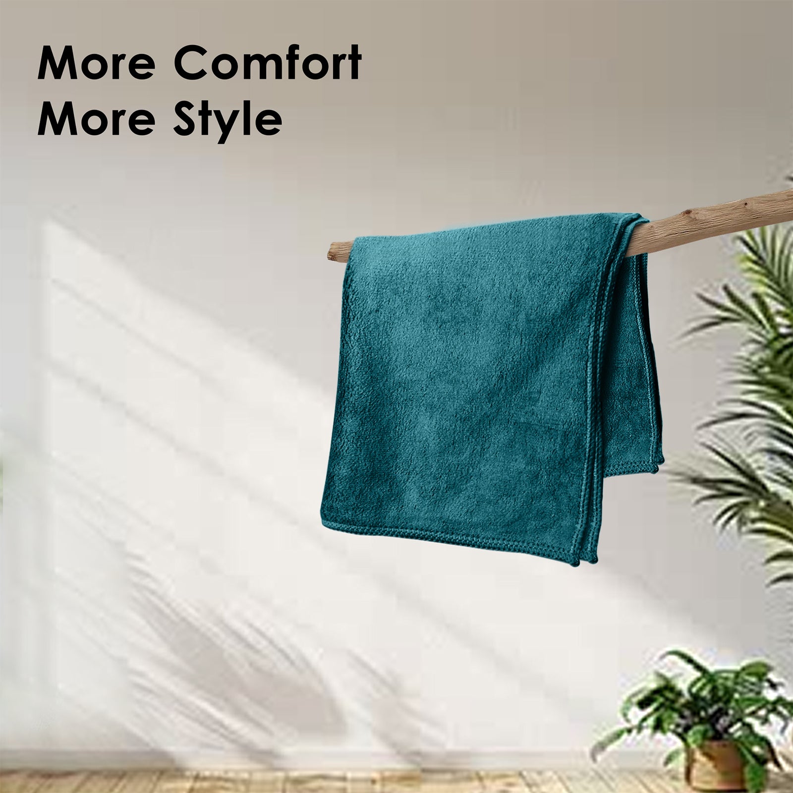 HOUSSE Microfiber Face Towel | Super Soft & Quick Absorbent |Multi Usage 30 x 30 cm, 450 GSM | for All Ages | (Set of 4,and 6)
