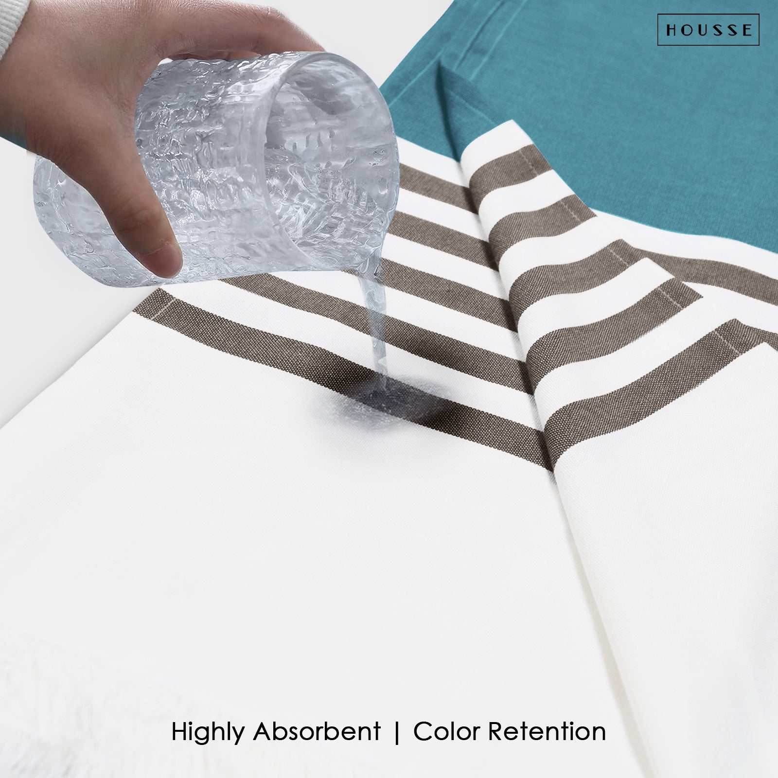 HOUSSE Bold Stripe 100% Bamboo Extra Large Bath Towel | Ultra Soft, Absorbent, Light Weight, & Quick Dry Towel for Bath, Travel, Gym, Beach, Pool, and Yoga | 80 X 160 cms