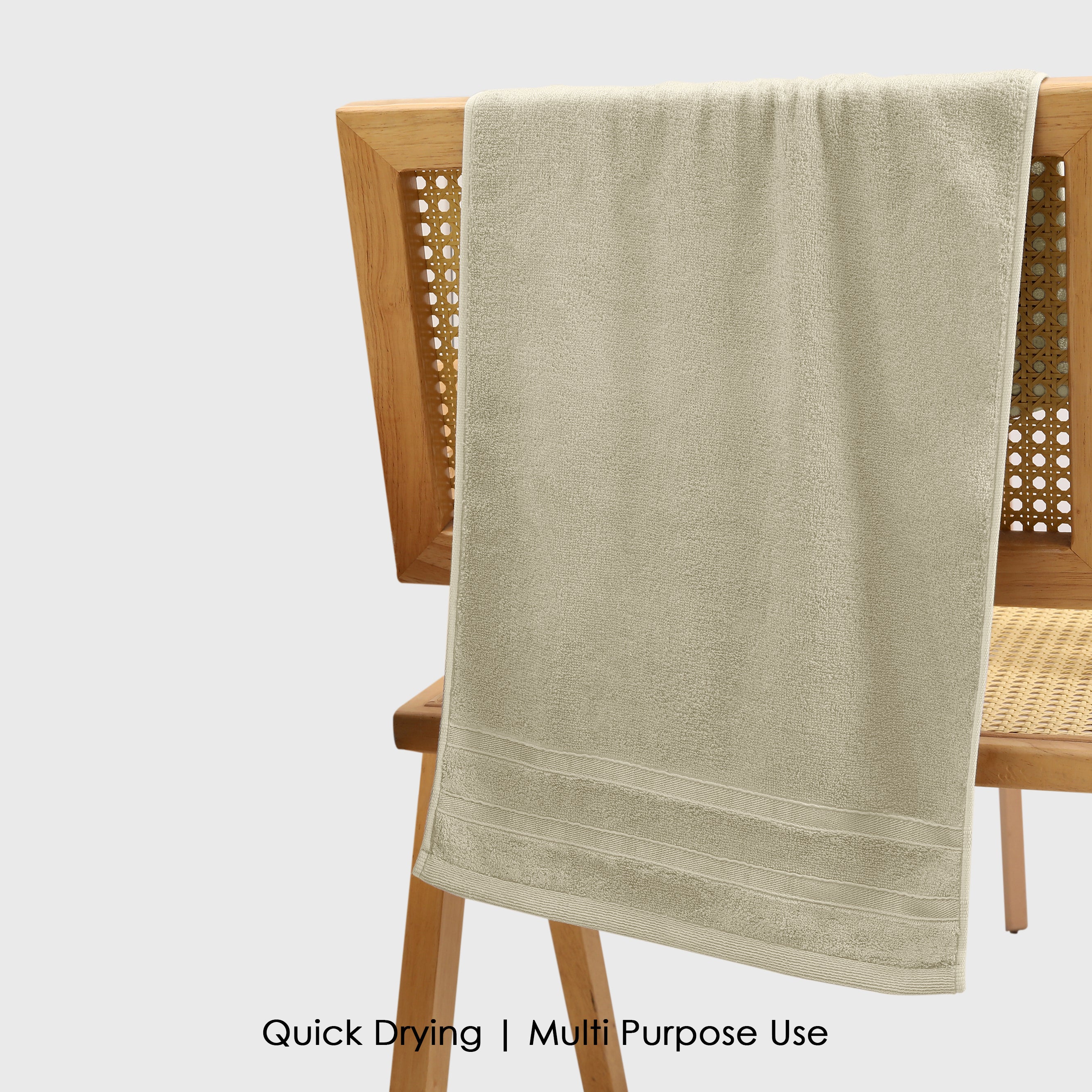 HOUSSE Haven Luxury Bamboo Zero-Twist Hand and Bath Towels – 600 GSM, Ultra-Soft, Eco-Friendly & Highly Absorbent – Organic Bamboo Hotel & Spa Hand Towel Set