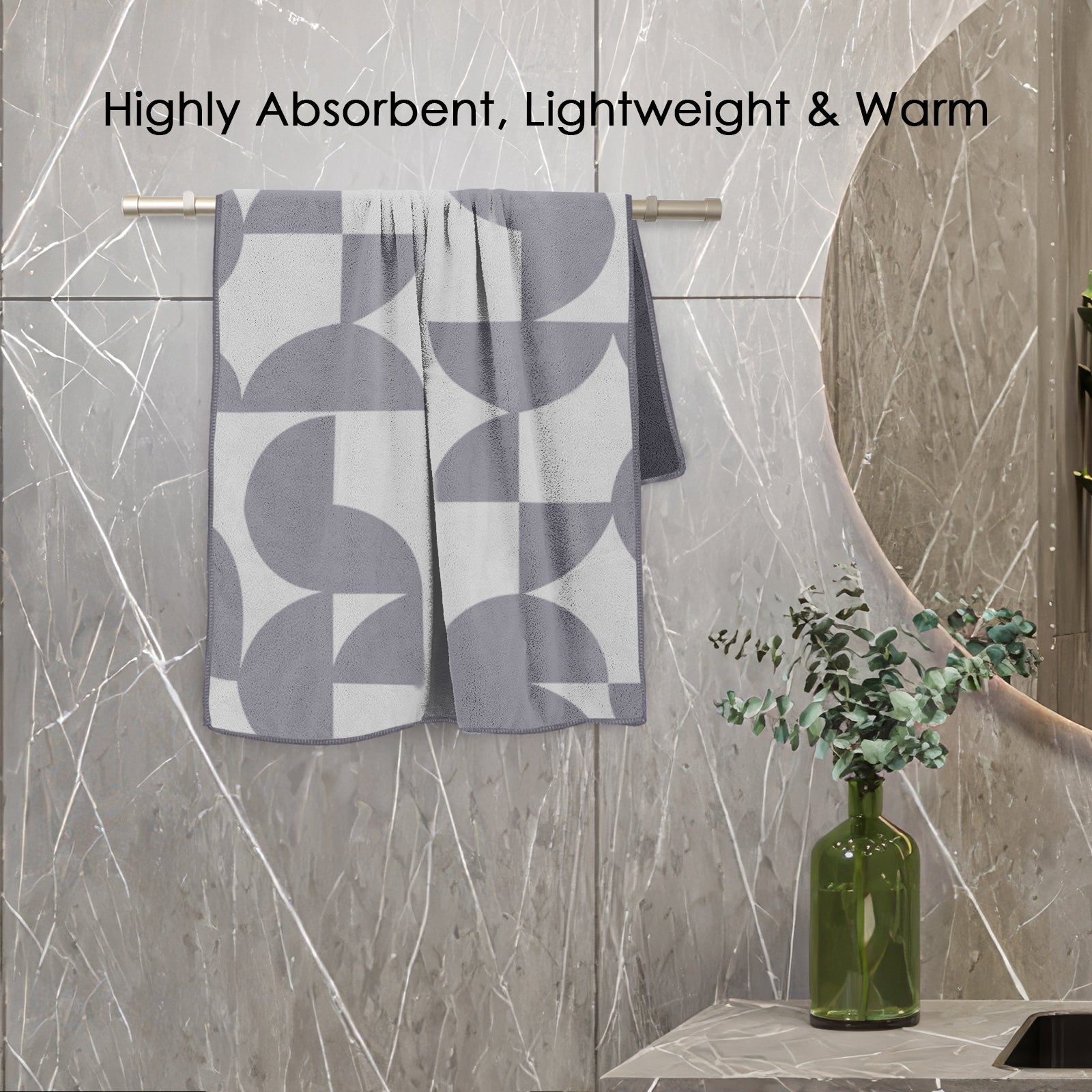 Dual Tone 480 GSM Reversible Microfiber Towel Set
