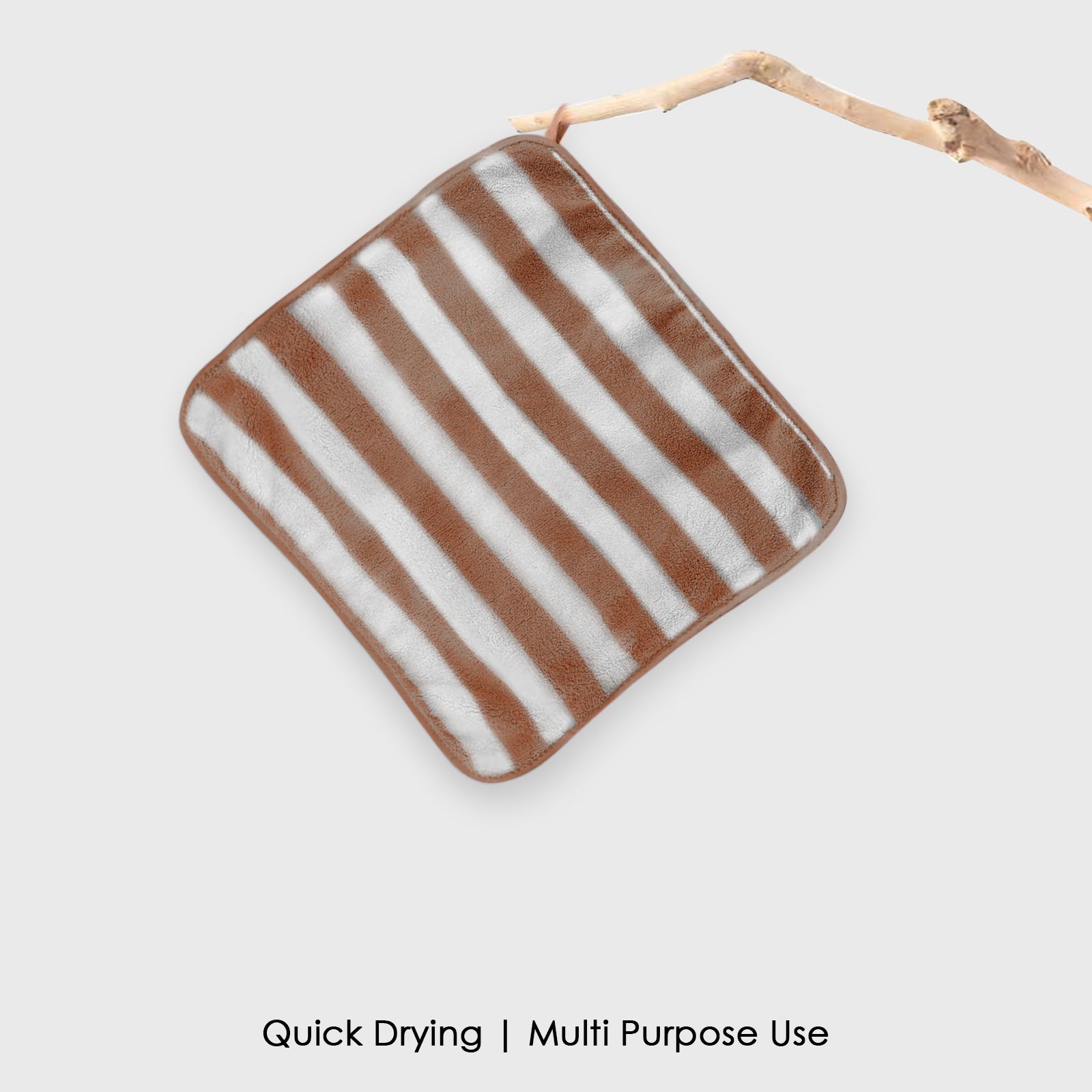 HOUSSE Microfiber Blaze Hand Towel for Women & Men | Quick Dry | Ultra Absorbent |Perfect for Bathroom |Sports | Travel | Ideal for Workout | Spa| Beach | Fitness | 360 GSM (Grey, 40x60)