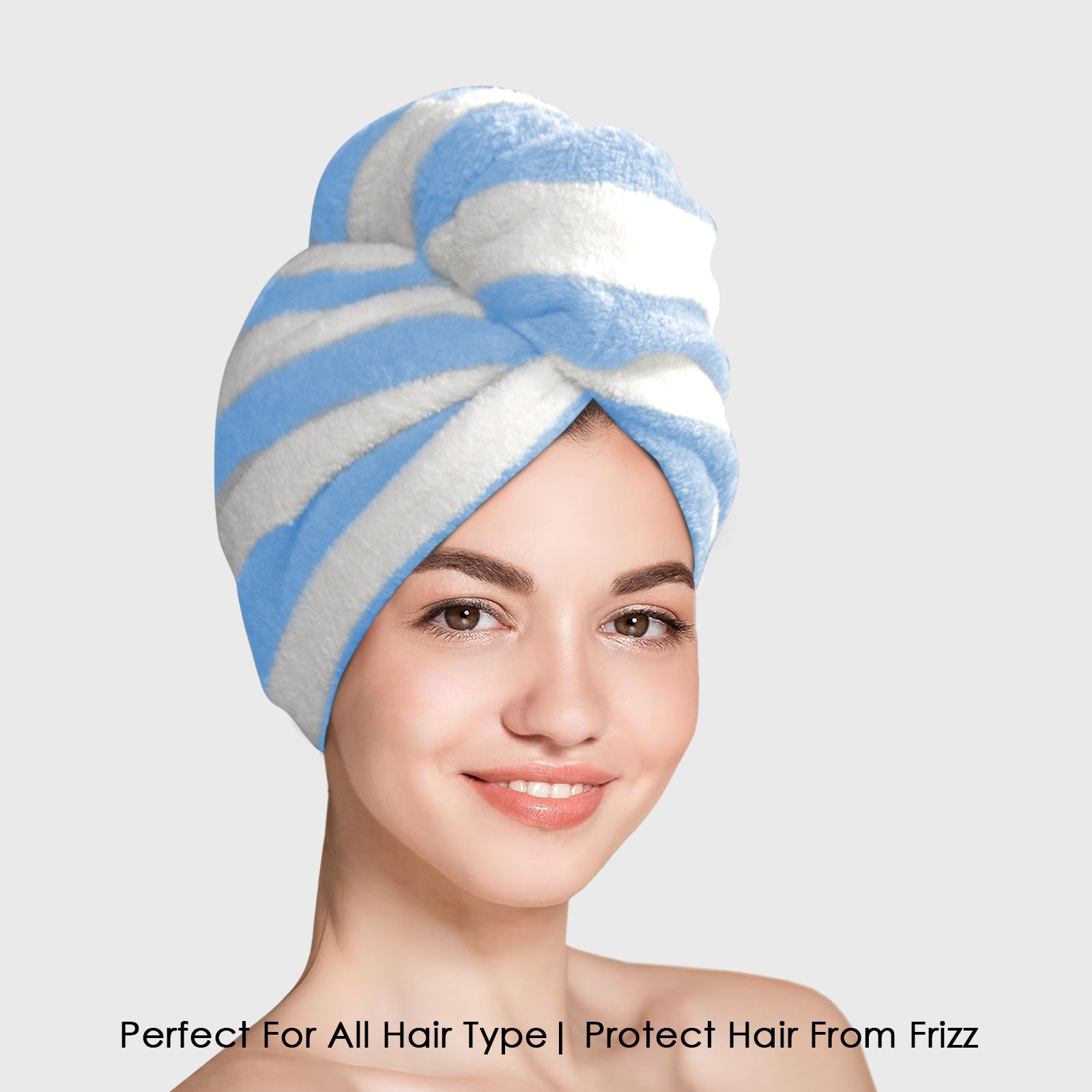 HOUSSE Blaze Microfiber Head Towel, Ultra Soft, Absorbent & Hair Wrap -300GSM