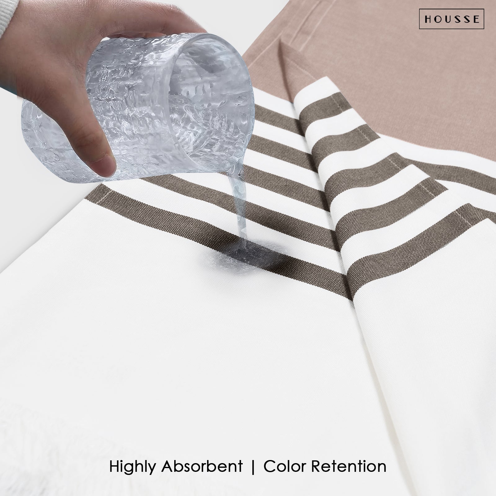 HOUSSE Bold Stripe 100% Bamboo Extra Large Bath Towel | Ultra Soft, Absorbent, Light Weight, & Quick Dry Towel for Bath, Travel, Gym, Beach, Pool, and Yoga | 80 X 160 cms