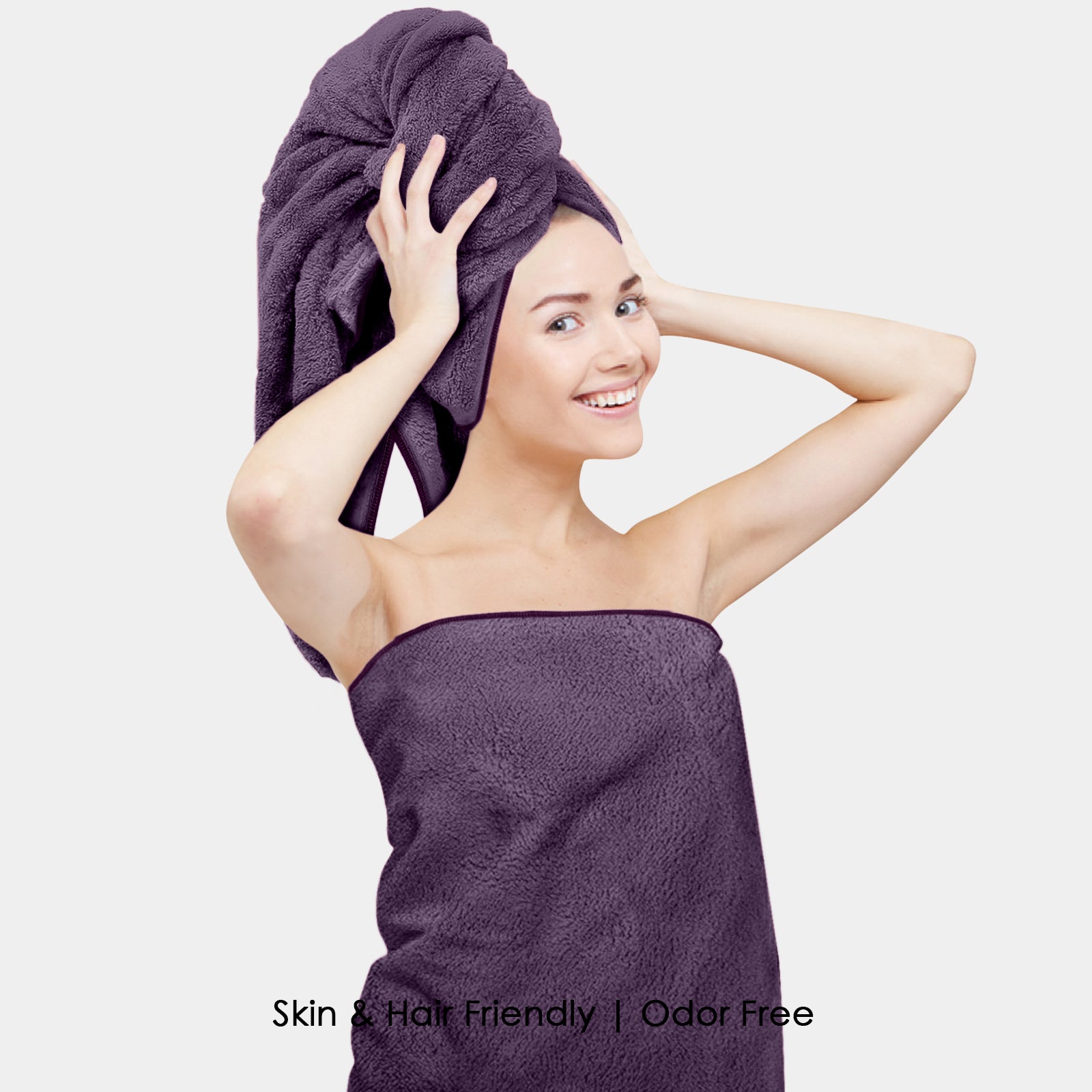HOUSSE Premium Microfiber Bath Towel - Extra Large 60x120cm Quick Dry Towels for Men, Women & Kids | Super Soft Plush 550 GSM | Ultra Absorbent for Home Swimming Sports Travel