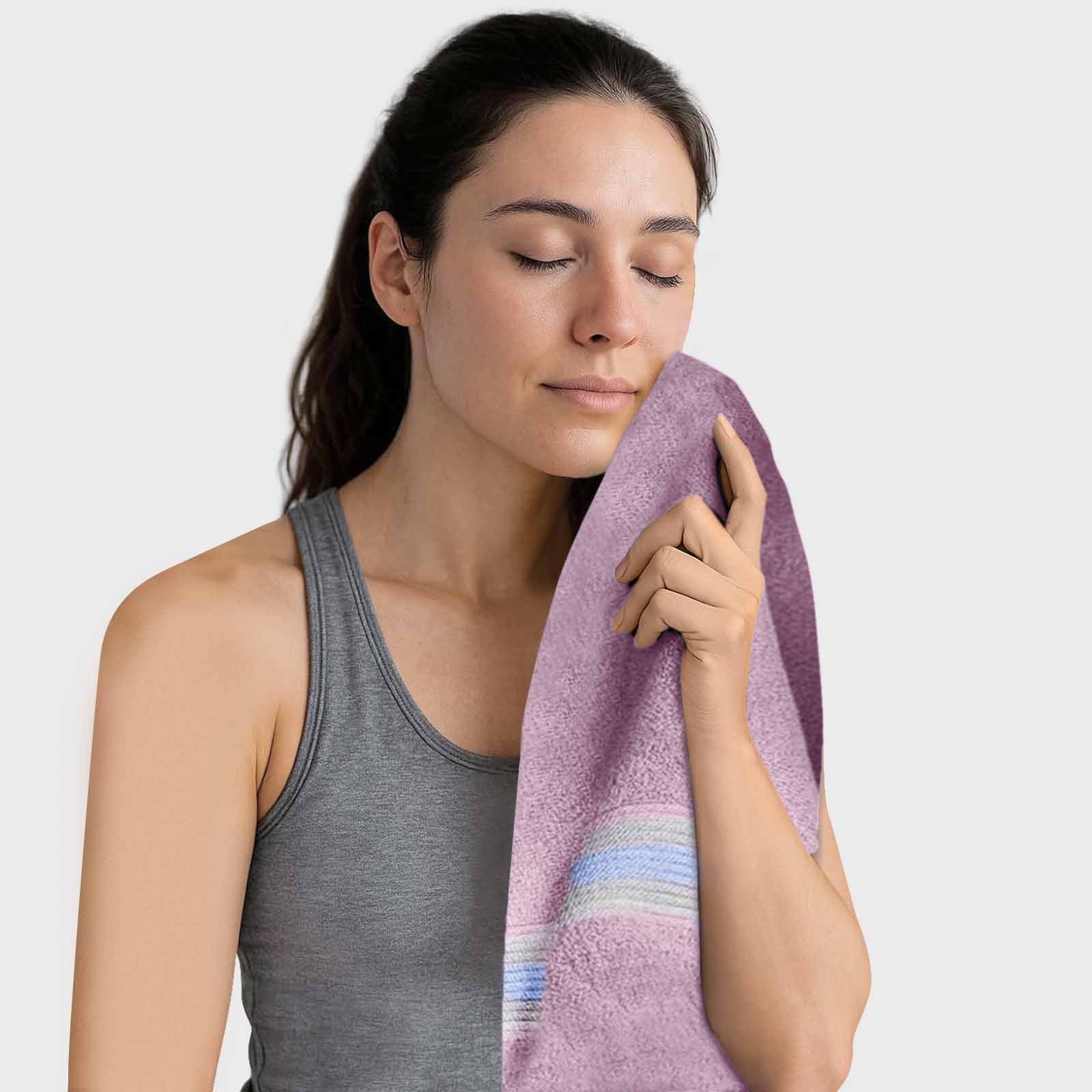 HOUSSE Essentia Bamboo & Cotton Towel Combo Set, 550 GSM – Ultra-Soft, Highly Absorbent & Quick-Drying – Eco-Friendly Luxury Bath, Hand & Face Towels