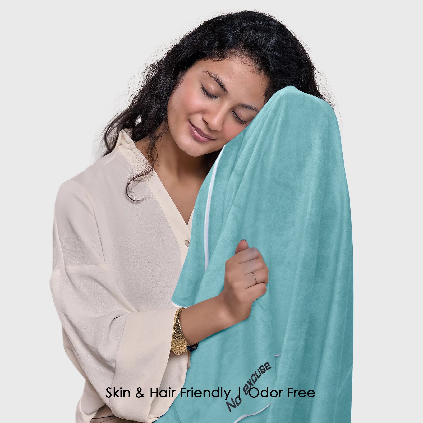 HOUSSE Premium Soft Microfiber Embroidery Bath Towel for Men, Women & Kids, 70x140cm Absorbent Quick-Drying Sweat Towel, 350 GSM Ideal for Gym, Beach, Outdoor