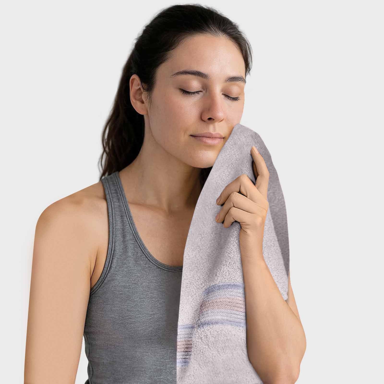 HOUSSE Essentia Bamboo & Cotton Towel Combo Set, 550 GSM – Ultra-Soft, Highly Absorbent & Quick-Drying – Eco-Friendly Luxury Bath, Hand & Face Towels