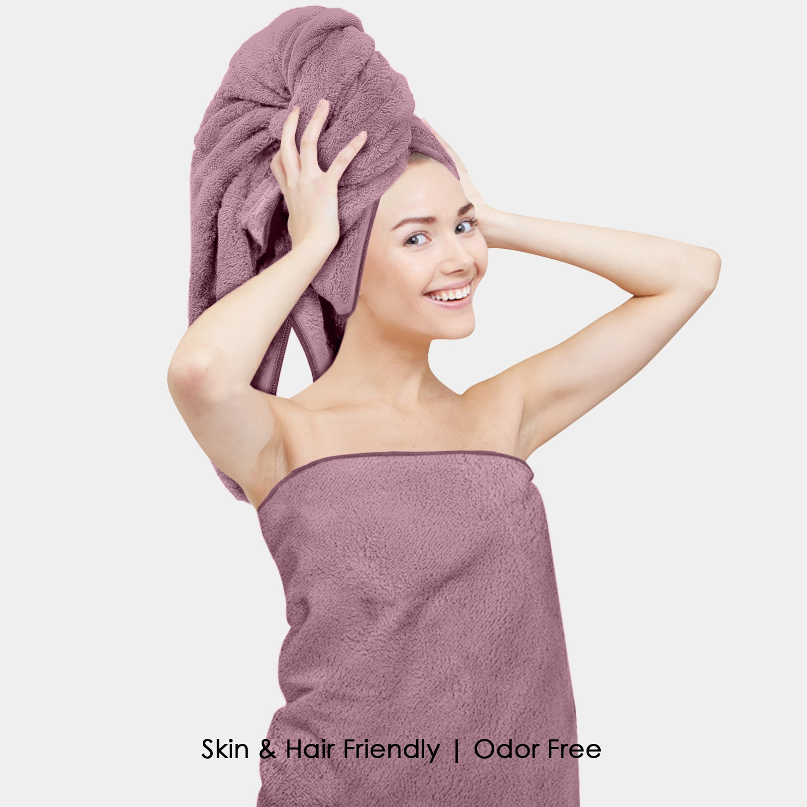 HOUSSE Premium Microfiber Bath Towel - Extra Large 75x150cm Quick Dry Towels for Women Men & Kids | Super Soft Plush 450 GSM | Ultra Absorbent for Home Swimming Sports & Travel