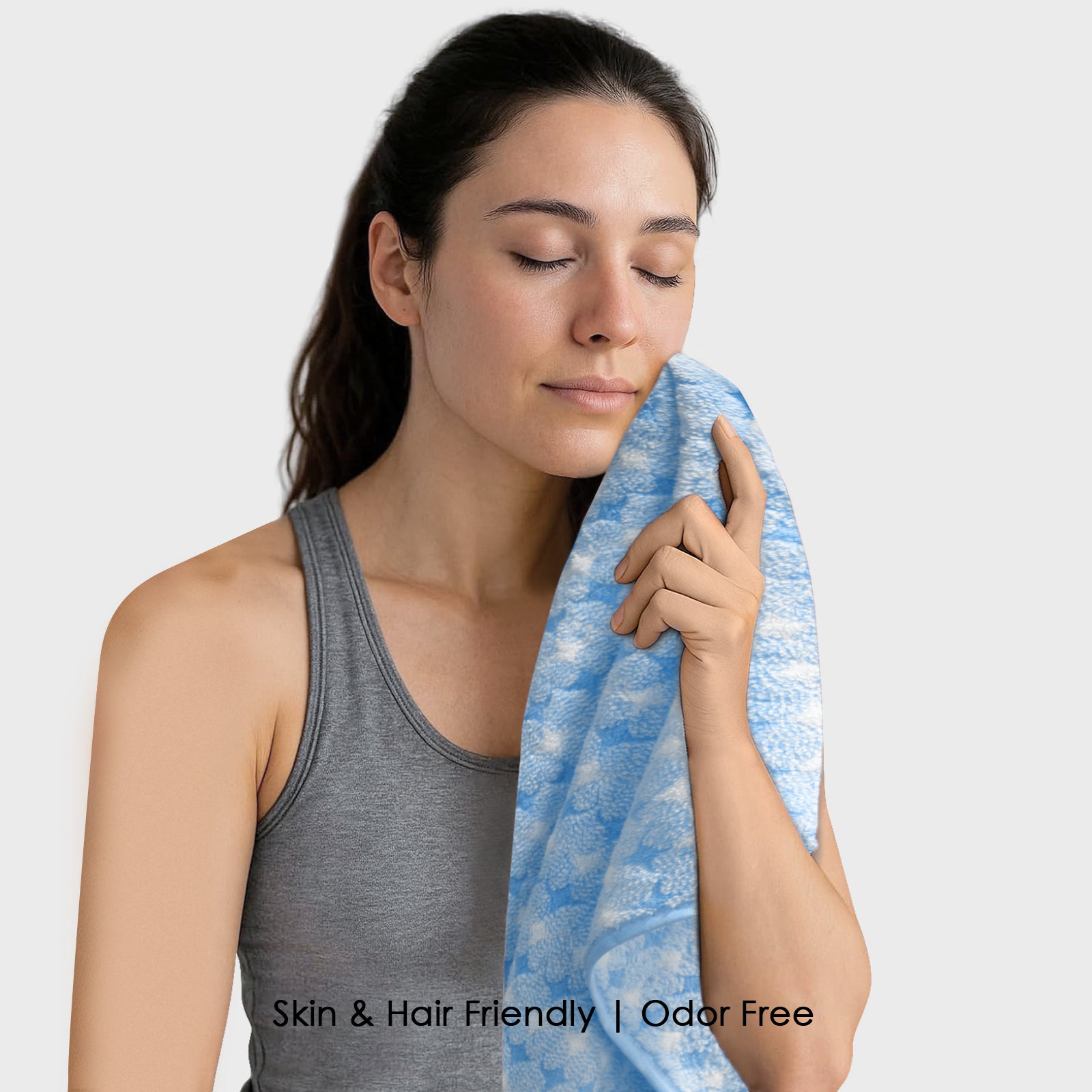 HOUSSE Microfiber Eden Hand Towels Ideal for Women & Men |Soft Touch |Lint Free | Fast Dry Towels| Travel-Friendly | Best Use for Gym, Yoga, Spa, Pool, Hotels, Beach 360 GSM (Combo, 40x60)