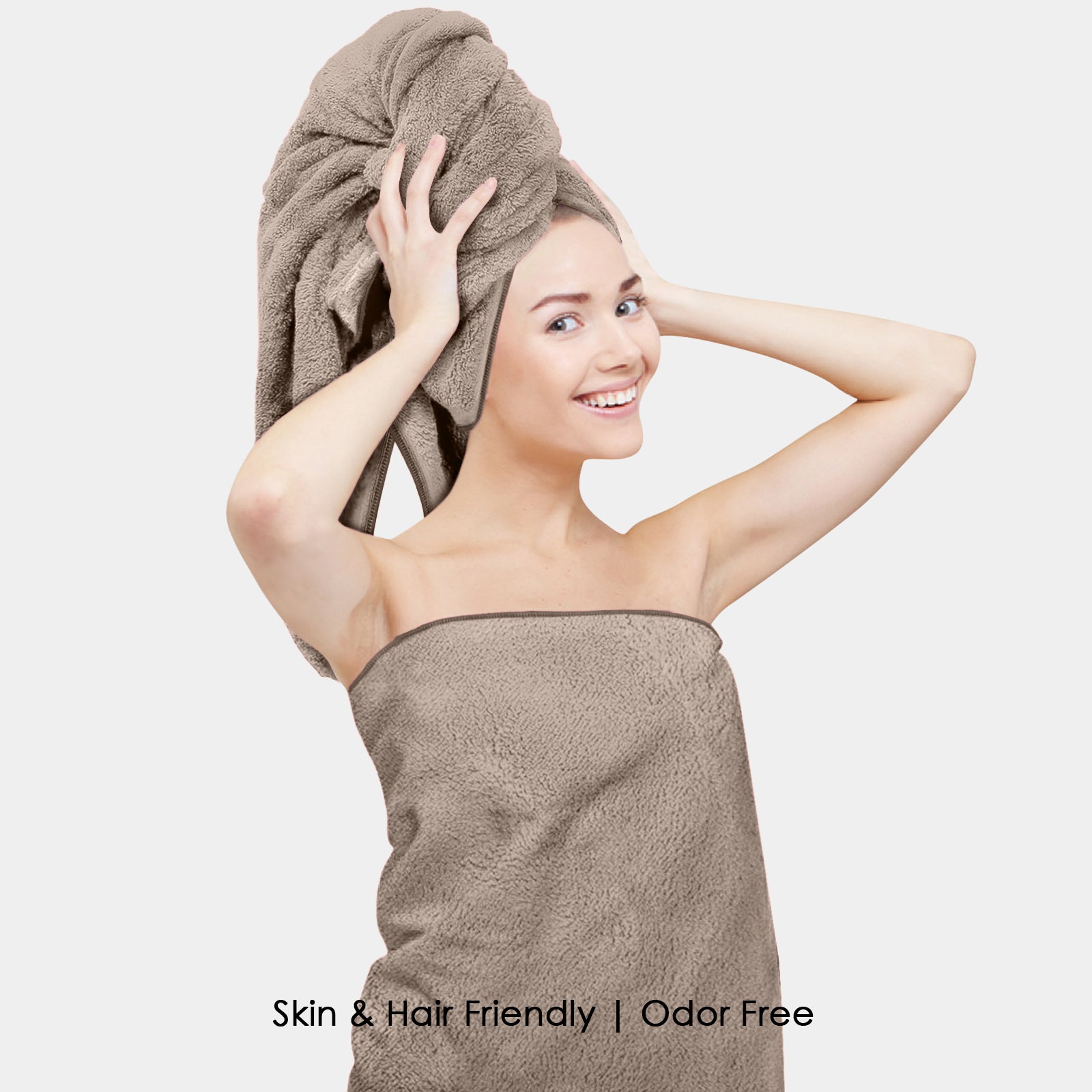 HOUSSE Premium Microfiber Bath Towel - Extra Large 75x150cm Quick Dry Towels for Women Men & Kids | Super Soft Plush 450 GSM | Ultra Absorbent for Home Swimming Sports & Travel