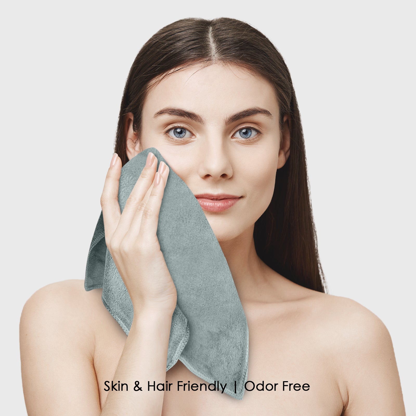 HOUSSE Microfiber Face Towels | Ultra Absorbent, Odour-Free, Quick Dry 450 GSM Face Towel for Home, Gym, Travel, Running and Personal Use | 30x30 cm | Set of 4 in One Colour (Indian Teal, Pack of 4)