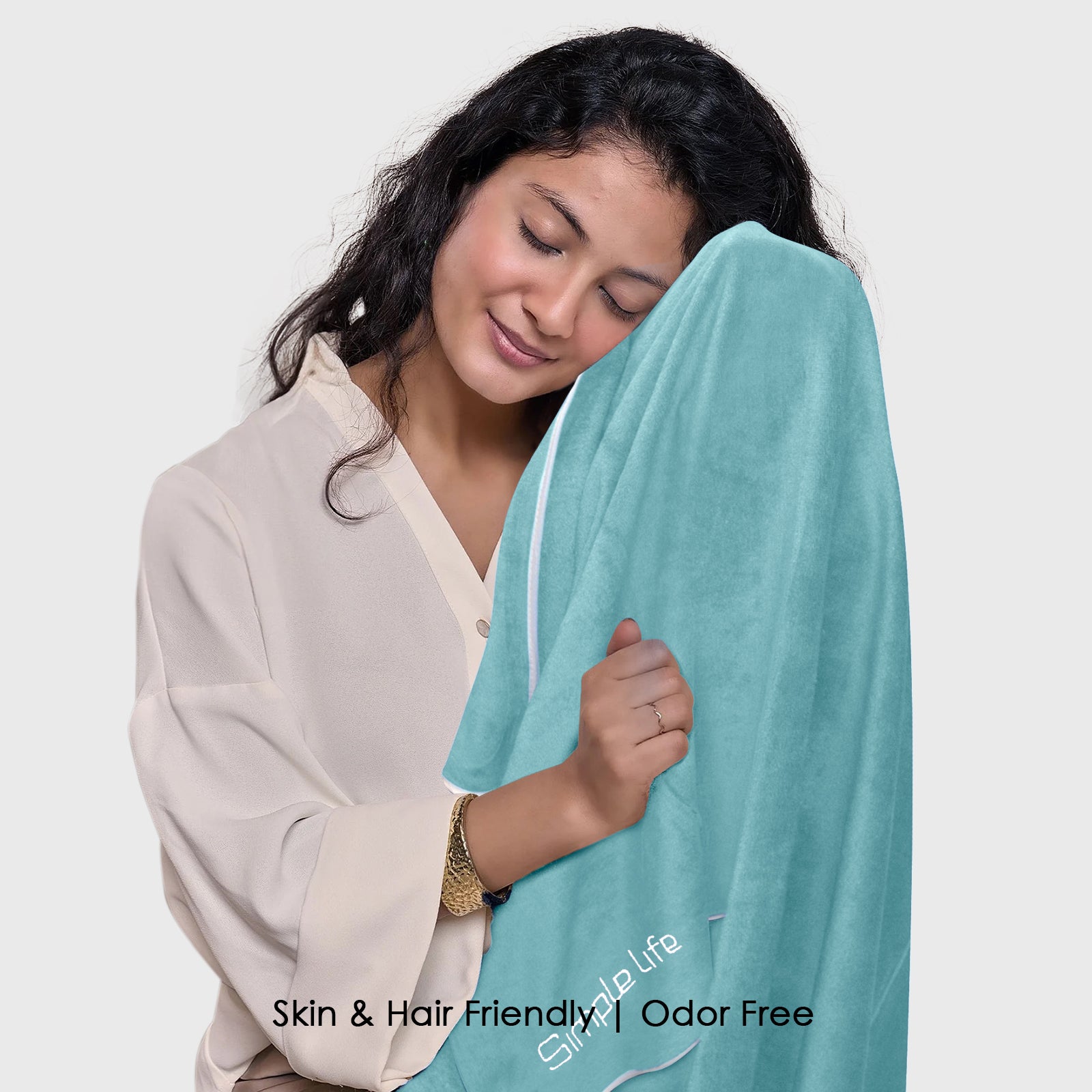 HOUSSE Premium Soft Microfiber Embroidery Bath Towel for Men, Women & Kids, 70x140cm Absorbent Quick-Drying Sweat Towel, 350 GSM Ideal for Gym, Beach, Outdoor