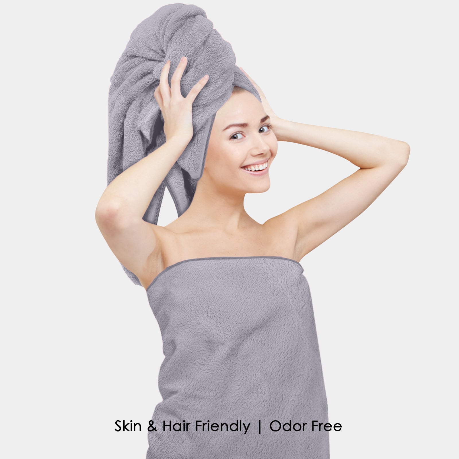 HOUSSE Premium Microfiber Bath Towel - Extra Large 75x150cm Quick Dry Towels for Women Men & Kids | Super Soft Plush 450 GSM | Ultra Absorbent for Home Swimming Sports & Travel