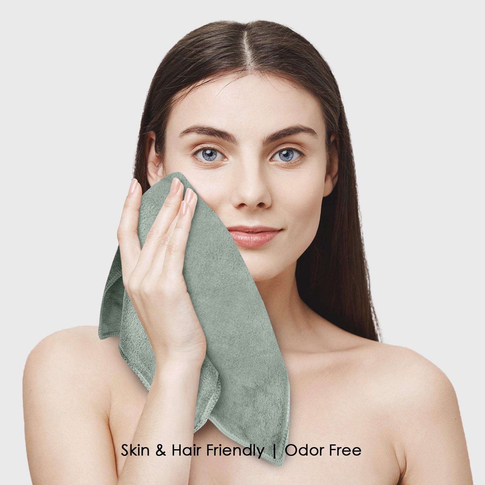 HOUSSE Microfiber Face Towels | Ultra Absorbent, Odour-Free, Quick Dry 450 GSM Face Towel for Home, Gym, Travel, Running and Personal Use | 30x30 cm | Set of 4 in One Colour (Indian Teal, Pack of 4)