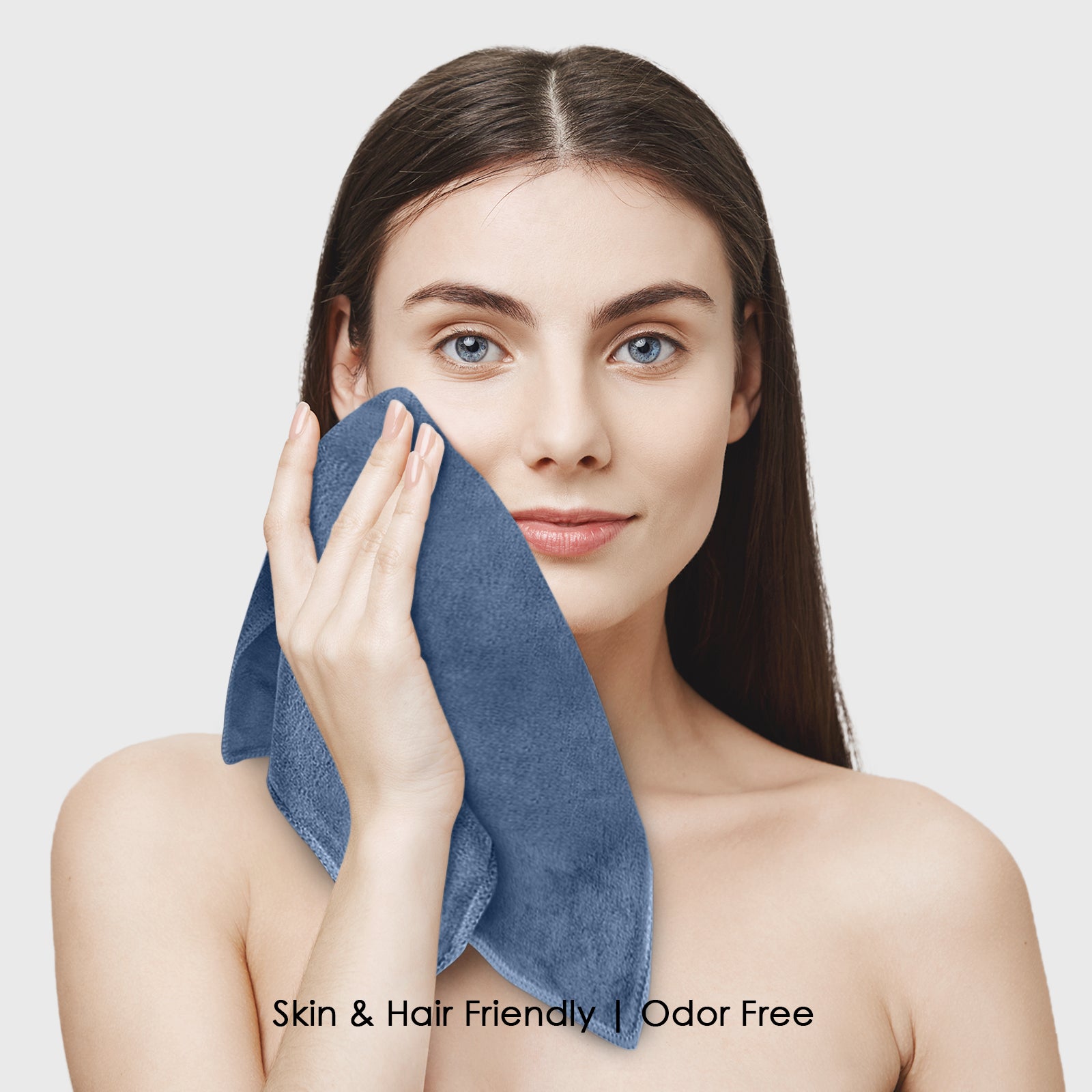 HOUSSE Microfiber Face Towels | Ultra Absorbent, Odour-Free, Quick Dry 450 GSM Face Towel for Home, Gym, Travel, Running and Personal Use | 30x30 cm | Set of 4 in One Colour (Indian Teal, Pack of 4)