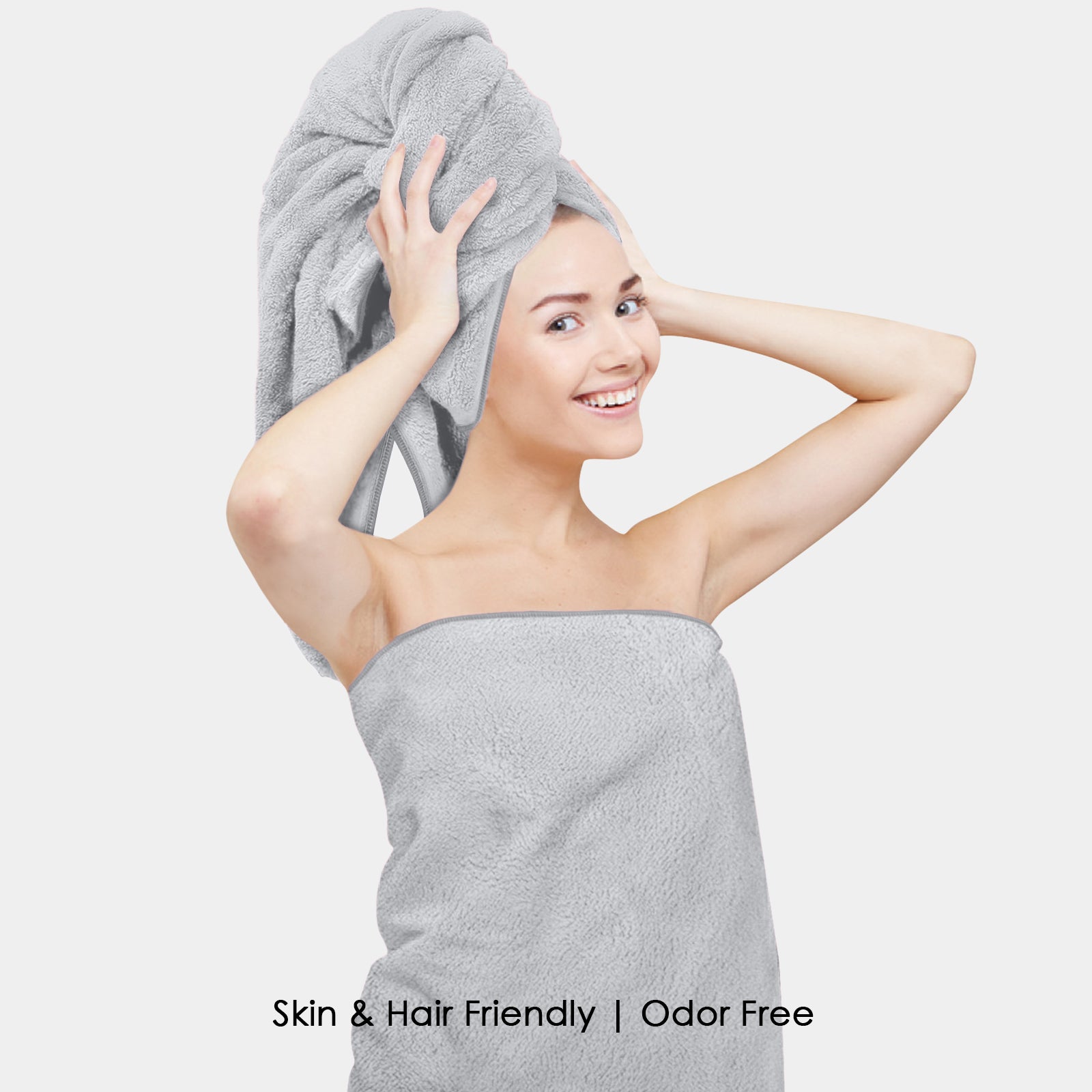 HOUSSE Premium Microfiber Bath Towel - Extra Large 60x120cm Quick Dry Towels for Men, Women & Kids | Super Soft Plush 550 GSM | Ultra Absorbent for Home Swimming Sports Travel