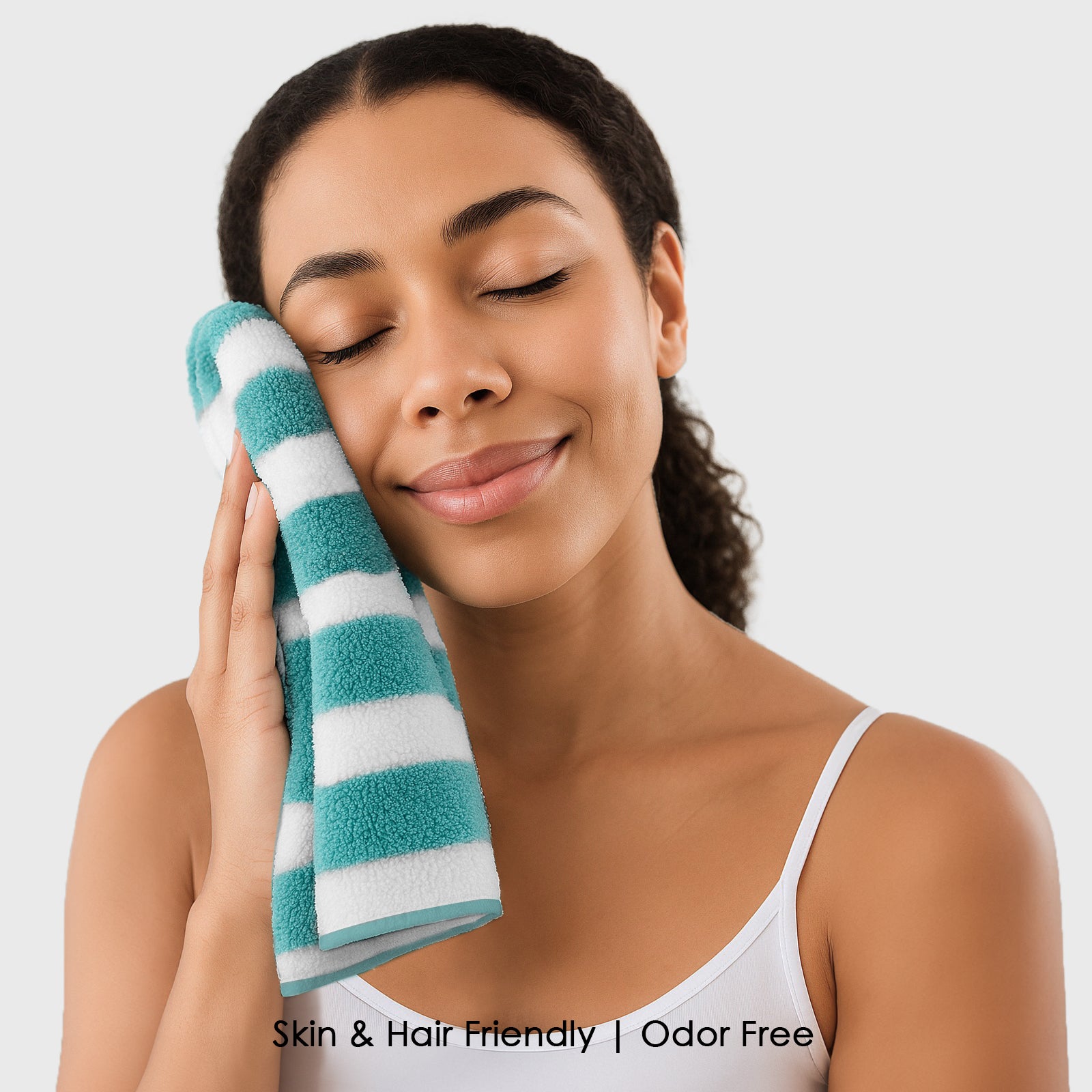 HOUSSE Microfiber Blaze Face Towel for Women & Men | Quick Dry | Ultra Absorbent |Perfect for Bathroom |Sports | Travel | Ideal for Workout | Spa| Beach | Fitness | 360 GSM (Blue, 30x30)