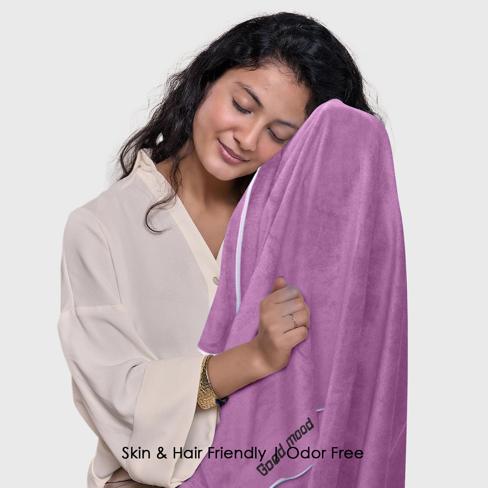 HOUSSE Premium Soft Microfiber Embroidery Bath Towel for Men, Women & Kids, 70x140cm Absorbent Quick-Drying Sweat Towel, 350 GSM Ideal for Gym, Beach, Outdoor