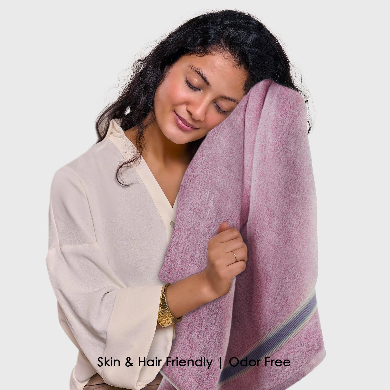 HOUSSE Essentia Bamboo & Cotton Towel Combo Set, 550 GSM – Ultra-Soft, Highly Absorbent & Quick-Drying – Eco-Friendly Luxury Bath, Hand & Face Towels