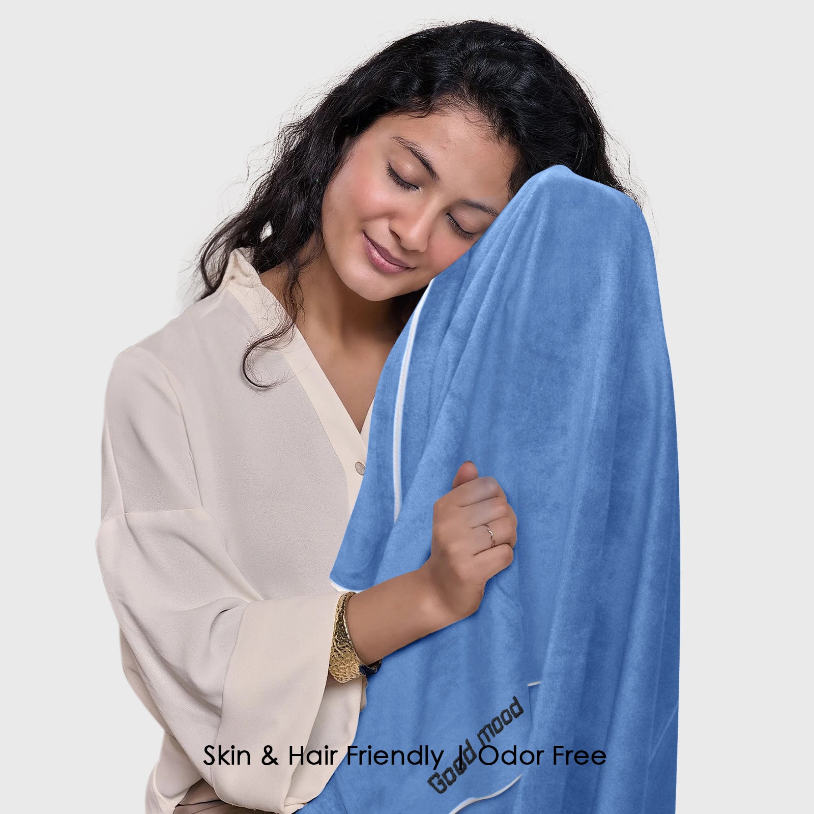 HOUSSE Premium Soft Microfiber Embroidery Bath Towel for Men, Women & Kids, 70x140cm Absorbent Quick-Drying Sweat Towel, 350 GSM Ideal for Gym, Beach, Outdoor