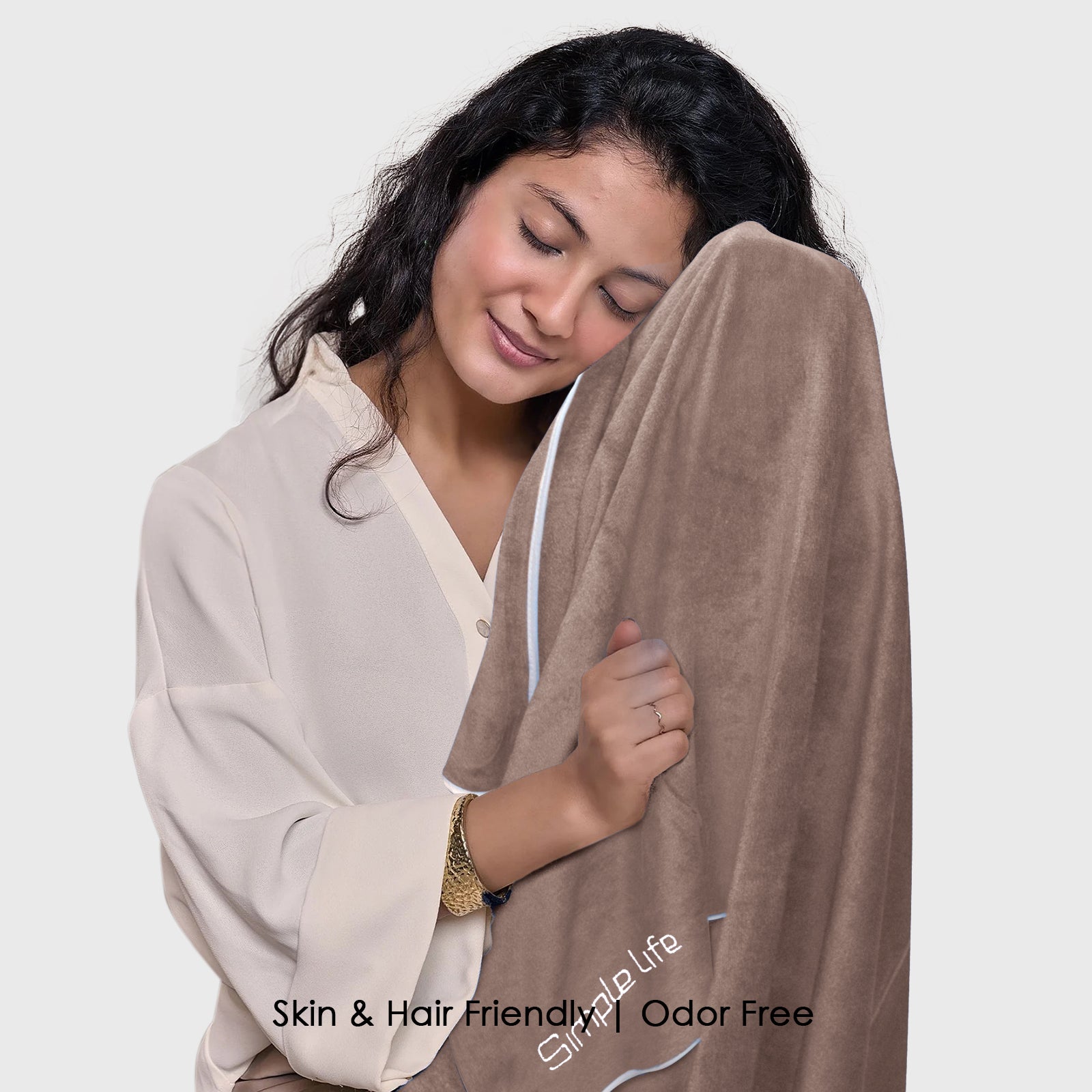 HOUSSE Premium Soft Microfiber Embroidery Bath Towel for Men, Women & Kids, 70x140cm Absorbent Quick-Drying Sweat Towel, 350 GSM Ideal for Gym, Beach, Outdoor