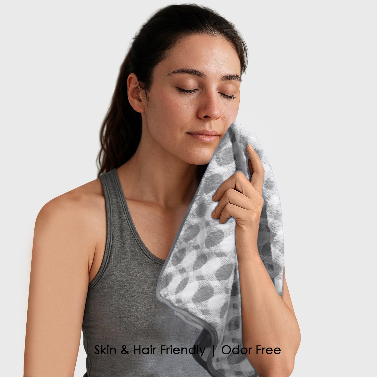 HOUSSE Ember Face & Hand Towel for Women & Men | Quick Dry | Ultra Absorbent |Perfect for Bathroom |Sports | Travel | Beach | Fitness | 360 GSM
