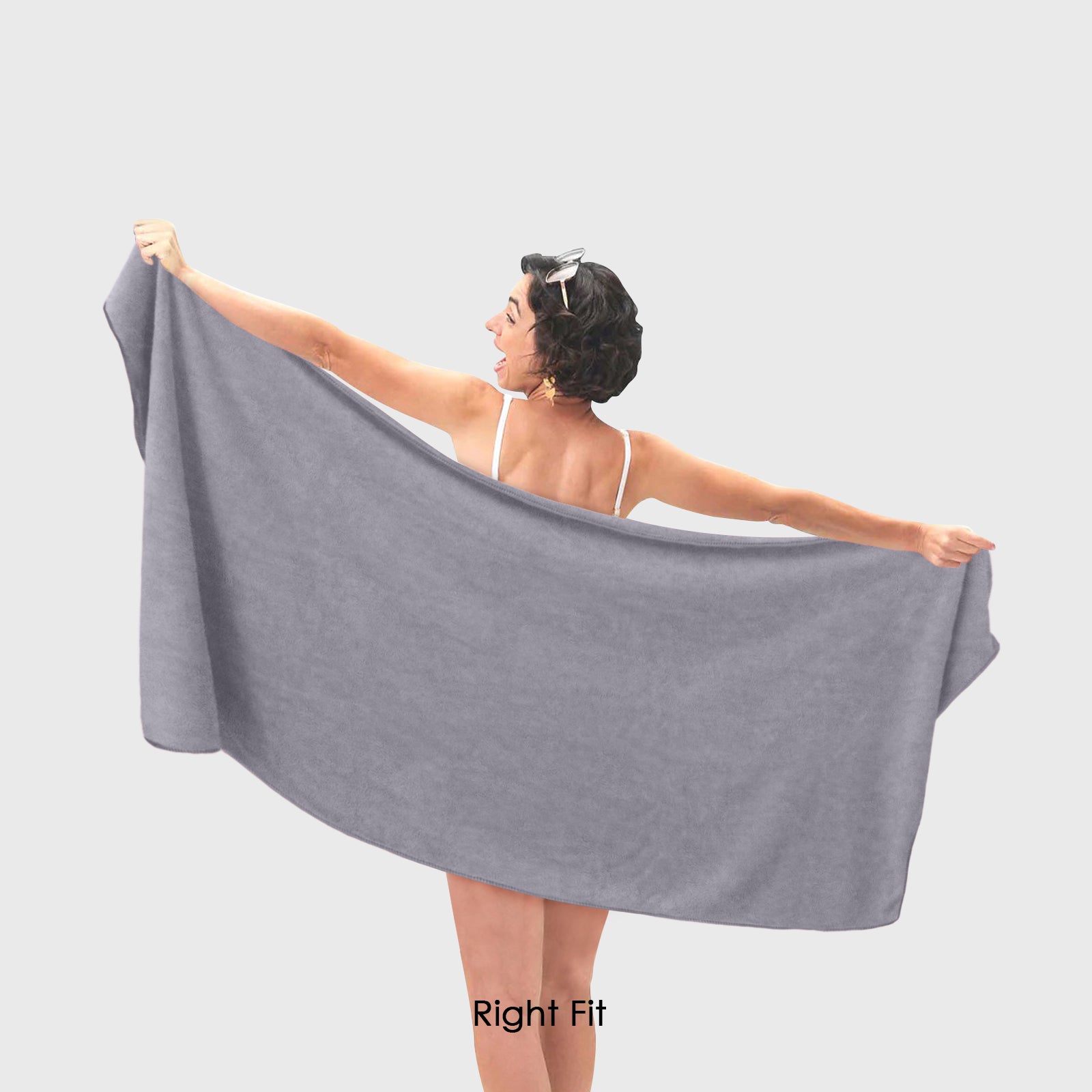 HOUSSE Premium Microfiber Bath Towel - Extra Large 75x150cm Quick Dry Towels for Women Men & Kids | Super Soft Plush 450 GSM | Ultra Absorbent for Home Swimming Sports & Travel
