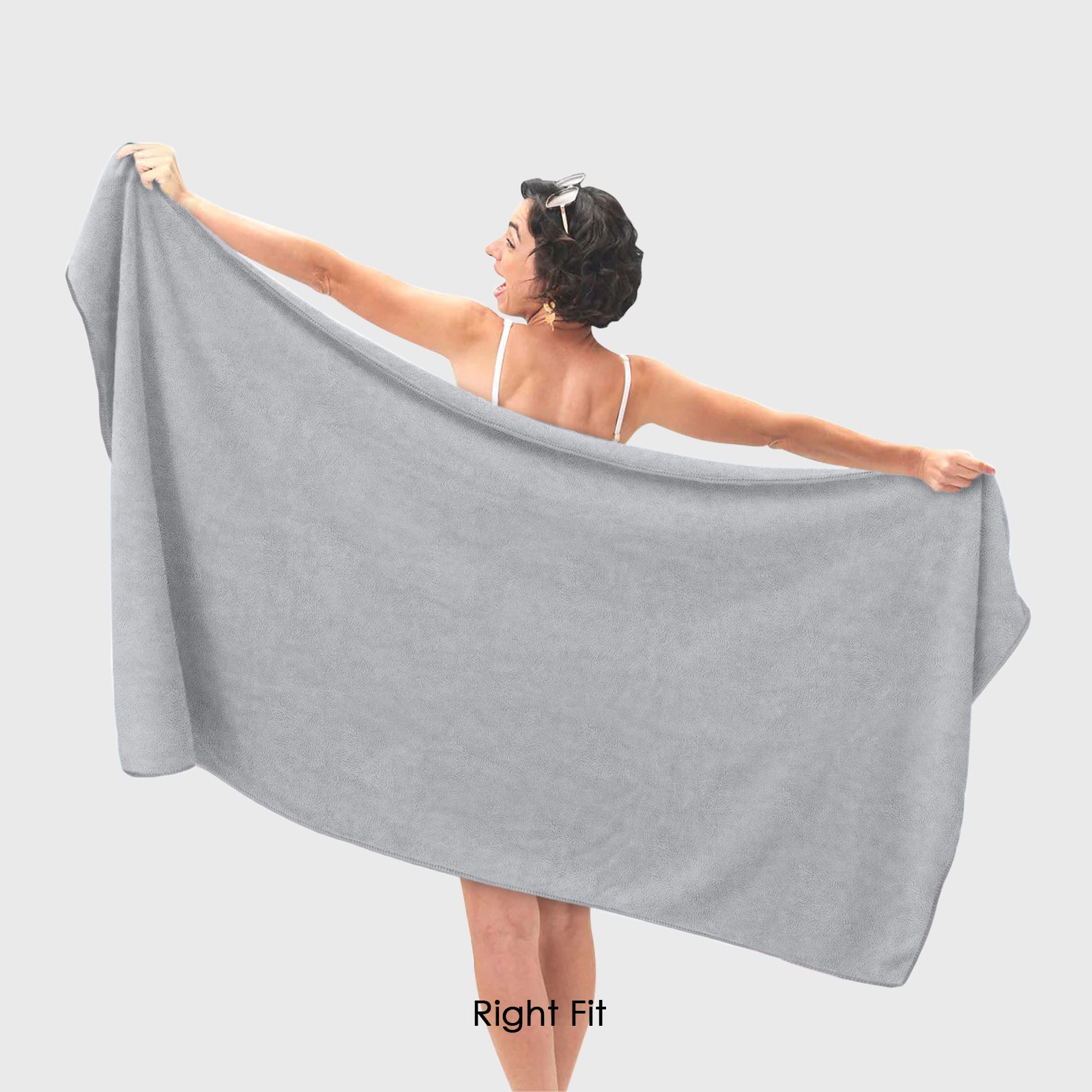 HOUSSE Premium Microfiber Bath Towel - Extra Large 60x120cm Quick Dry Towels for Men, Women & Kids | Super Soft Plush 550 GSM | Ultra Absorbent for Home Swimming Sports Travel