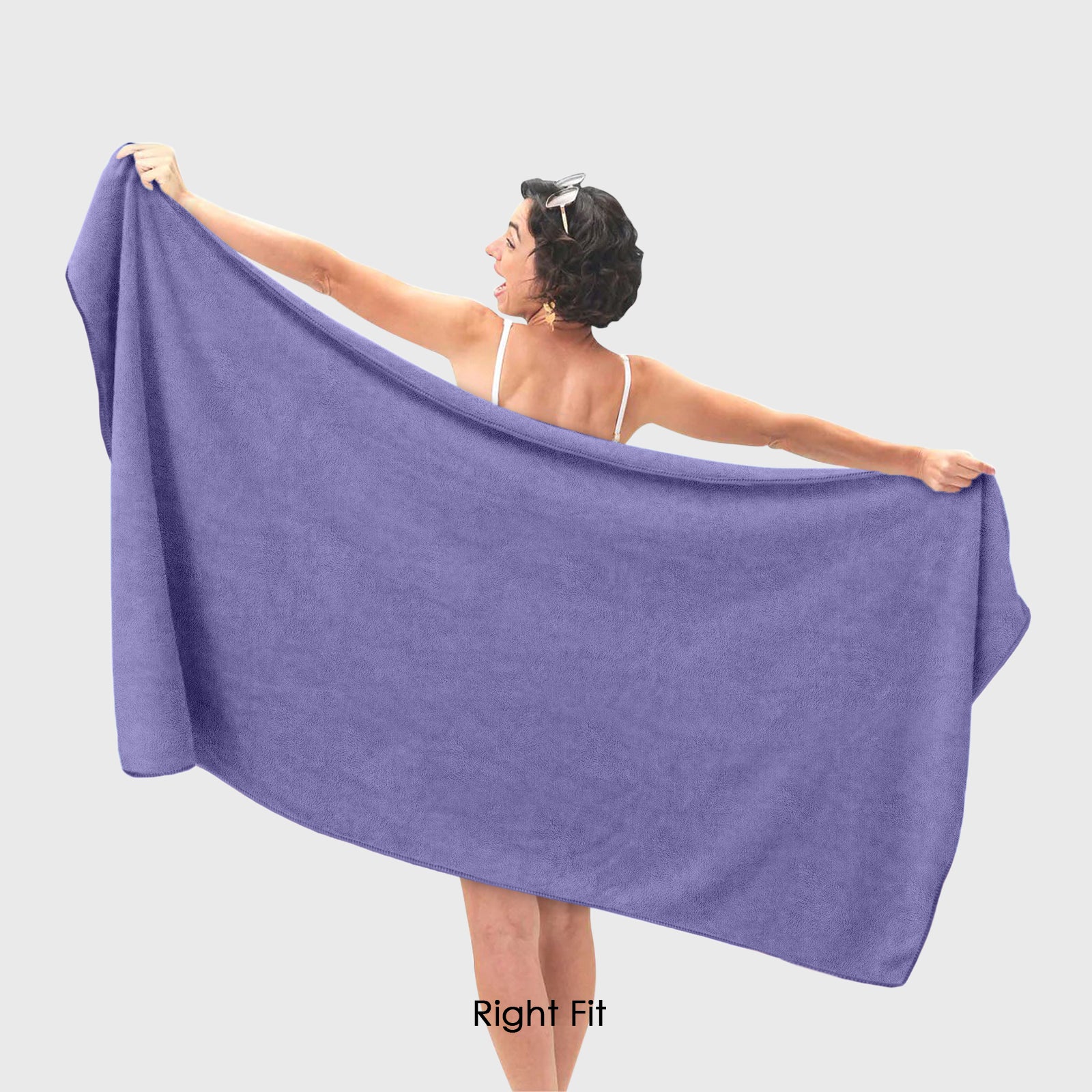 HOUSSE Premium Microfiber Bath Towel - Extra Large 60x120cm Quick Dry Towels for Men, Women & Kids | Super Soft Plush 550 GSM | Ultra Absorbent for Home Swimming Sports Travel