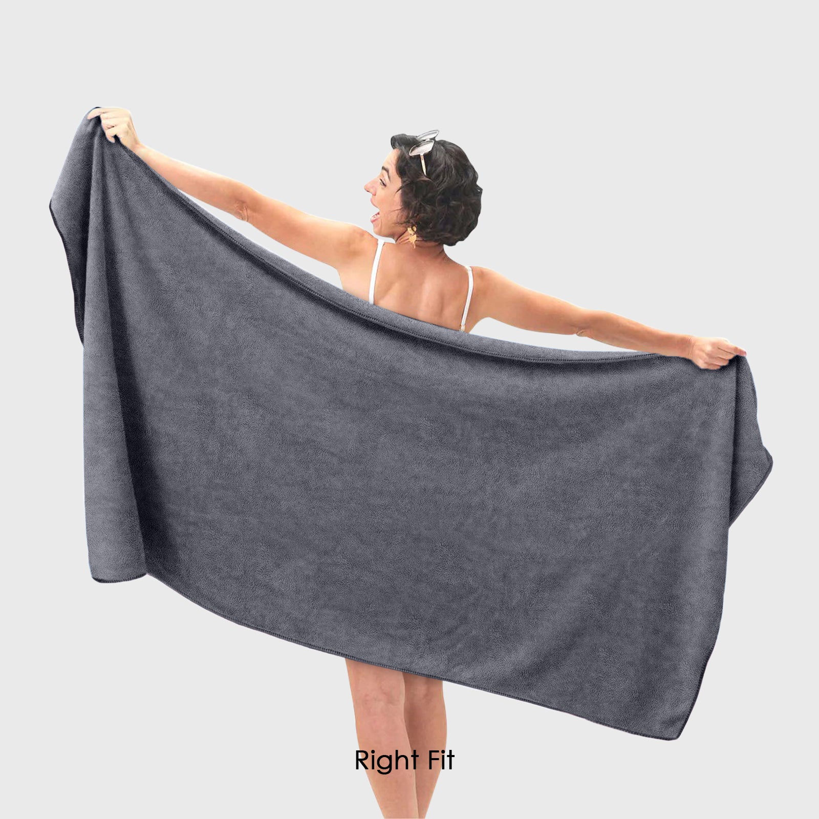 HOUSSE Premium Microfiber Bath Towel - Extra Large 60x120cm Quick Dry Towels for Men, Women & Kids | Super Soft Plush 550 GSM | Ultra Absorbent for Home Swimming Sports Travel