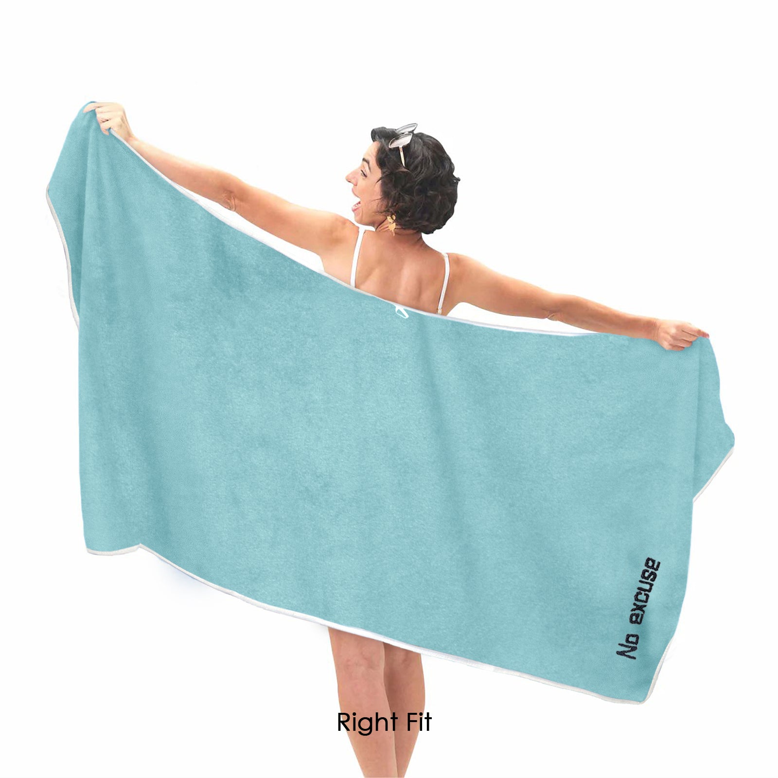 HOUSSE Premium Soft Microfiber Embroidery Bath Towel for Men, Women & Kids, 70x140cm Absorbent Quick-Drying Sweat Towel, 350 GSM Ideal for Gym, Beach, Outdoor