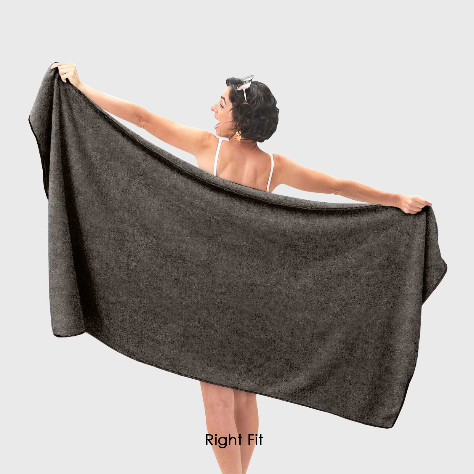 HOUSSE Premium Microfiber Bath Towel - Extra Large 60x120cm Quick Dry Towels for Men, Women & Kids | Super Soft Plush 550 GSM | Ultra Absorbent for Home Swimming Sports Travel