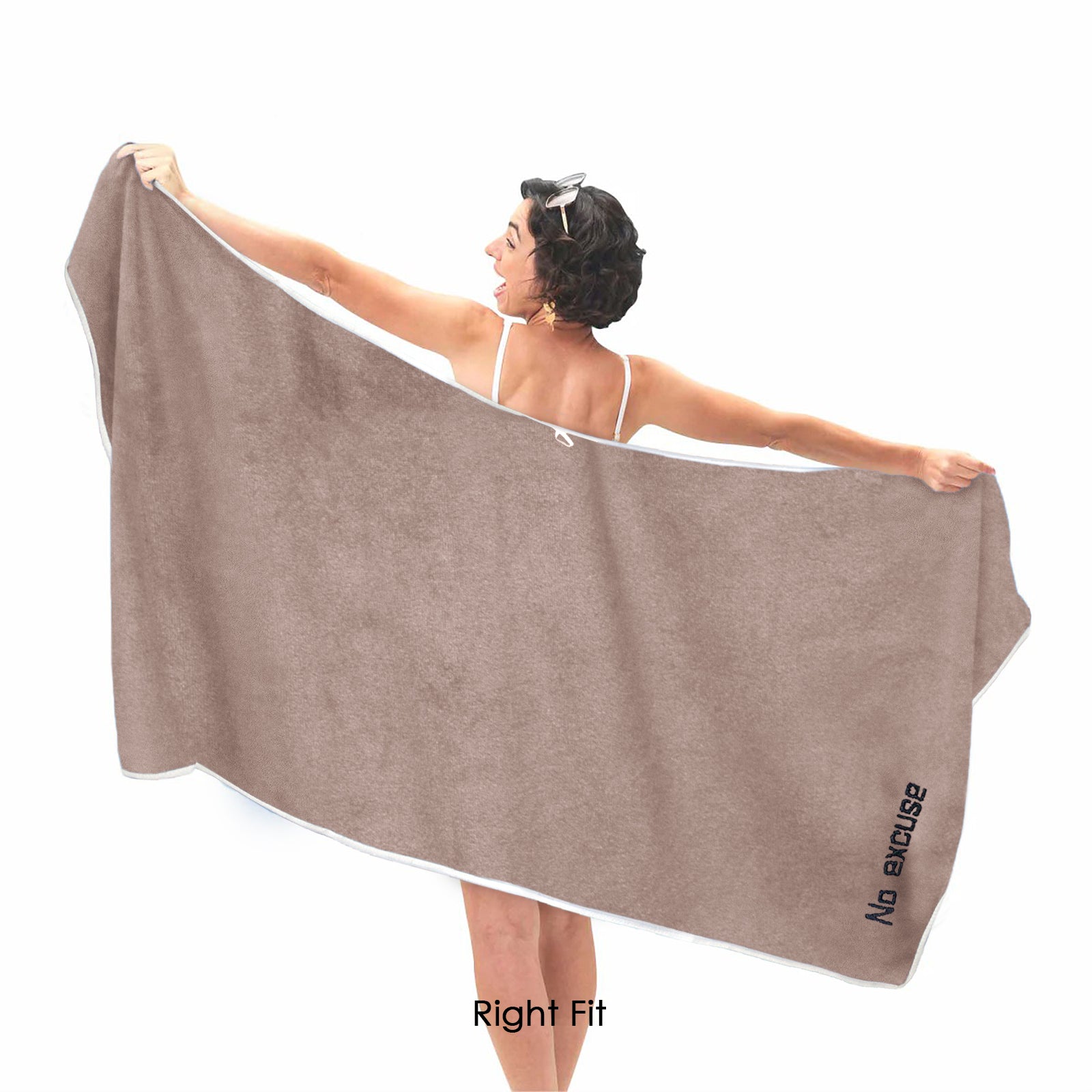 HOUSSE Premium Soft Microfiber Embroidery Bath Towel for Men, Women & Kids, 70x140cm Absorbent Quick-Drying Sweat Towel, 350 GSM Ideal for Gym, Beach, Outdoor