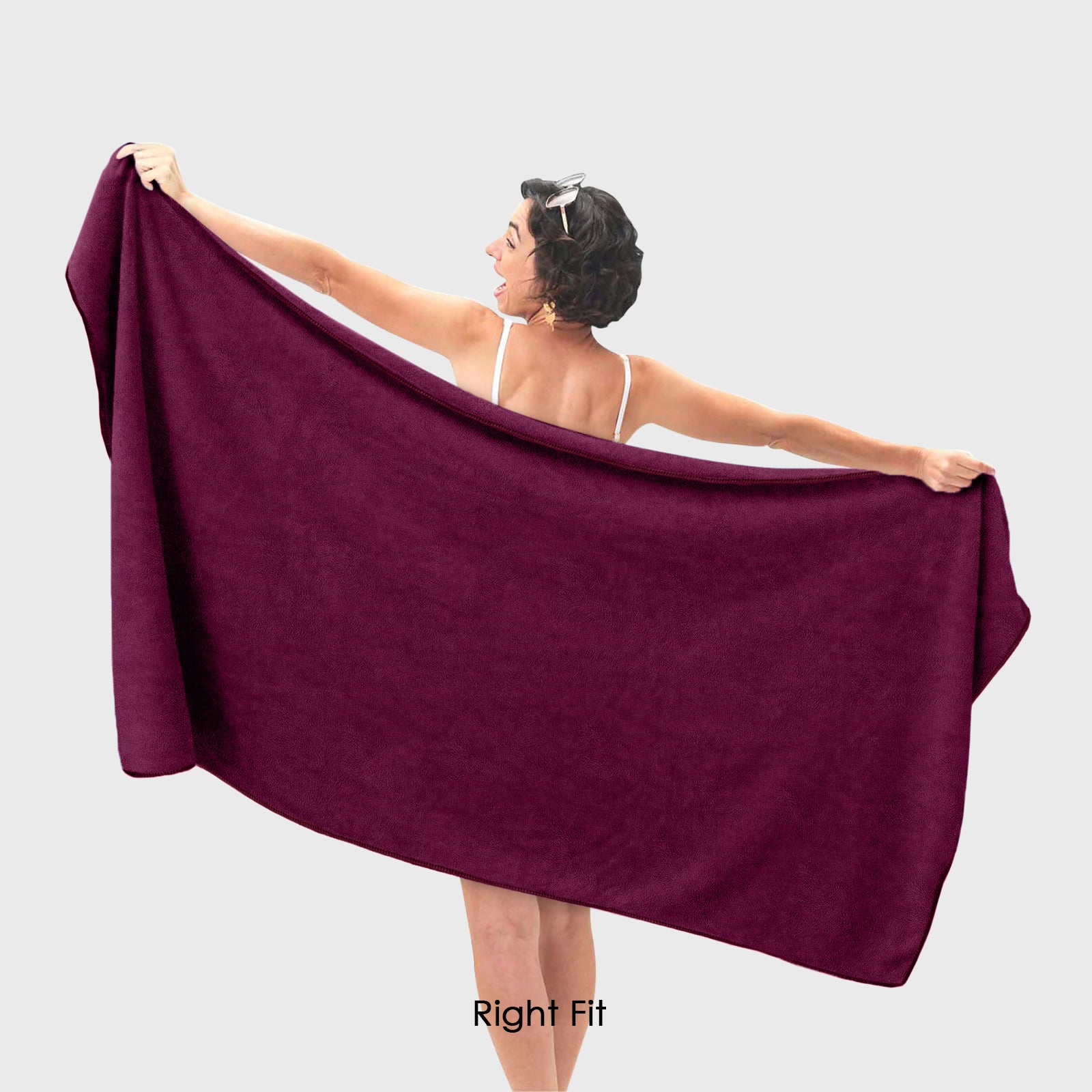 HOUSSE Premium Microfiber Bath Towel - Extra Large 60x120cm Quick Dry Towels for Men, Women & Kids | Super Soft Plush 550 GSM | Ultra Absorbent for Home Swimming Sports Travel