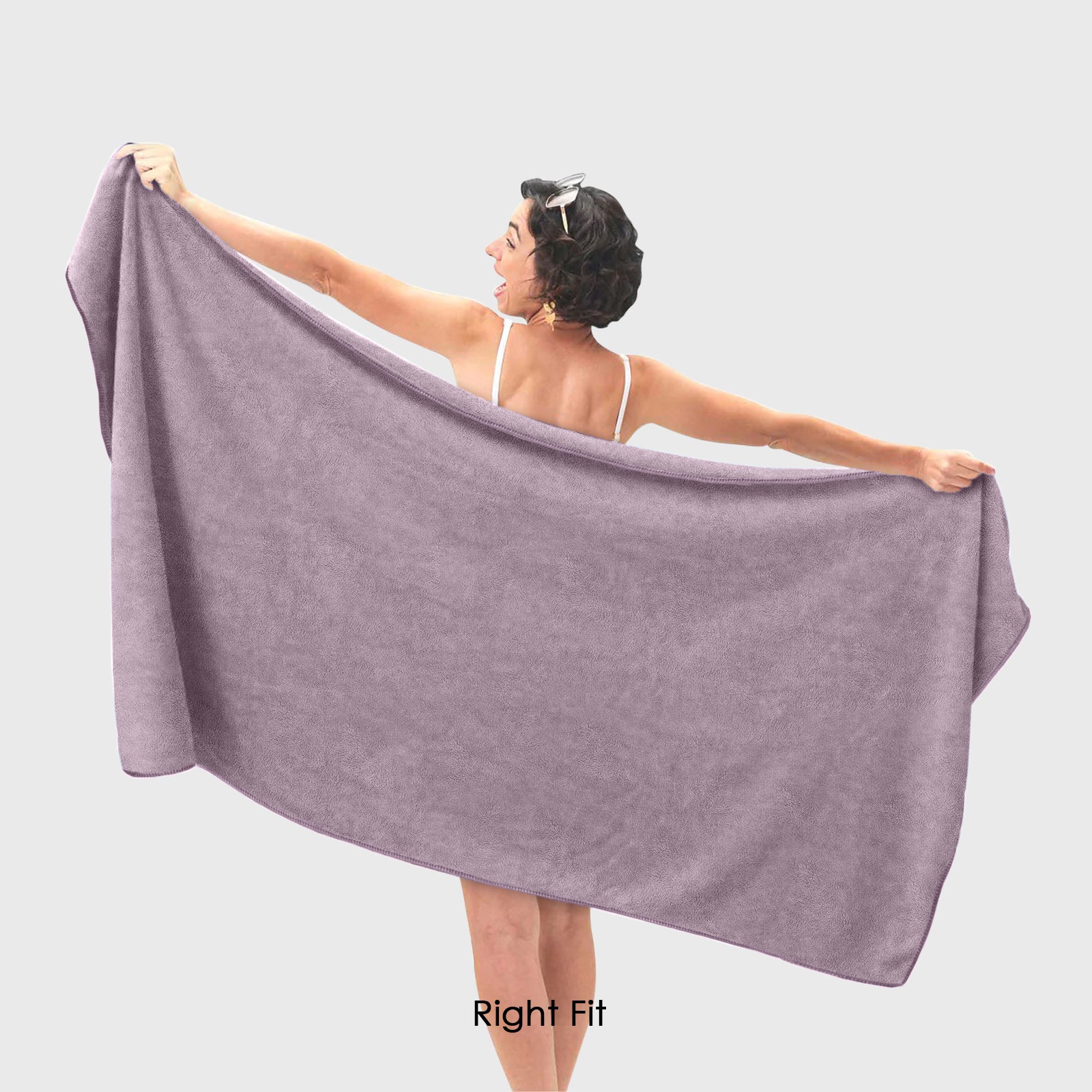 HOUSSE Premium Microfiber Bath Towel - Extra Large 60x120cm Quick Dry Towels for Men, Women & Kids | Super Soft Plush 550 GSM | Ultra Absorbent for Home Swimming Sports Travel