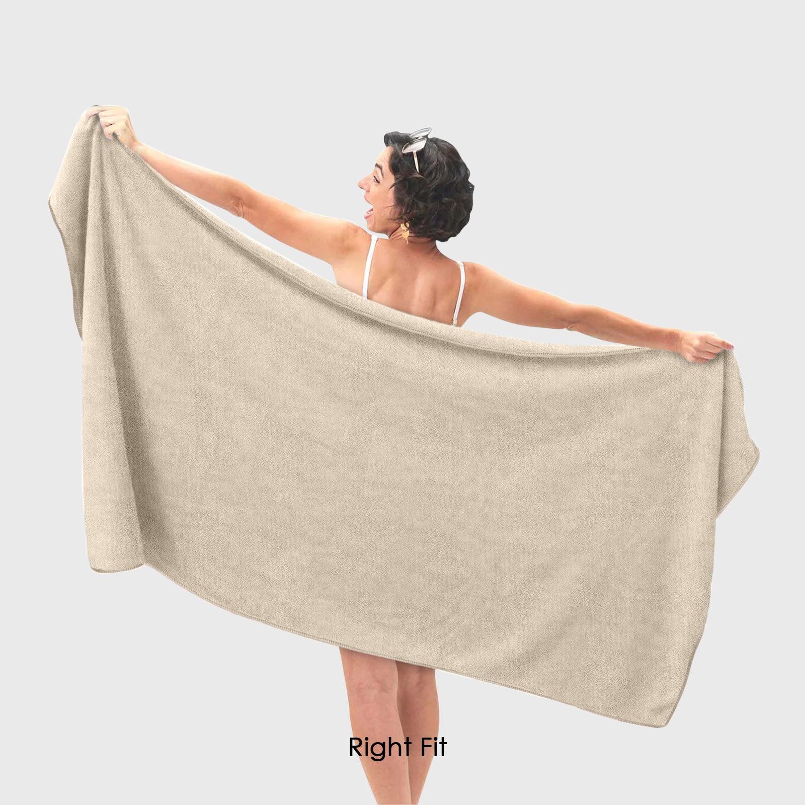 HOUSSE Premium Microfiber Bath Towel - Extra Large 60x120cm Quick Dry Towels for Men, Women & Kids | Super Soft Plush 550 GSM | Ultra Absorbent for Home Swimming Sports Travel