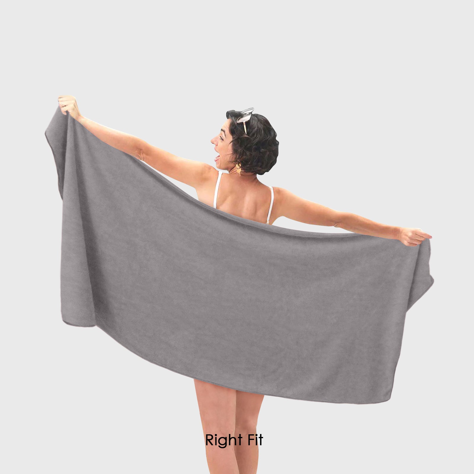 HOUSSE Premium Microfiber Bath Towel - Extra Large 75x150cm Quick Dry Towels for Women Men & Kids | Super Soft Plush 450 GSM | Ultra Absorbent for Home Swimming Sports & Travel