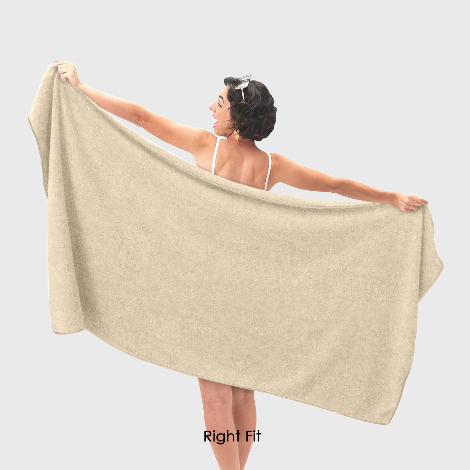 HOUSSE Premium Microfiber Bath Towel - Extra Large 60x120cm Quick Dry Towels for Men, Women & Kids | Super Soft Plush 550 GSM | Ultra Absorbent for Home Swimming Sports Travel