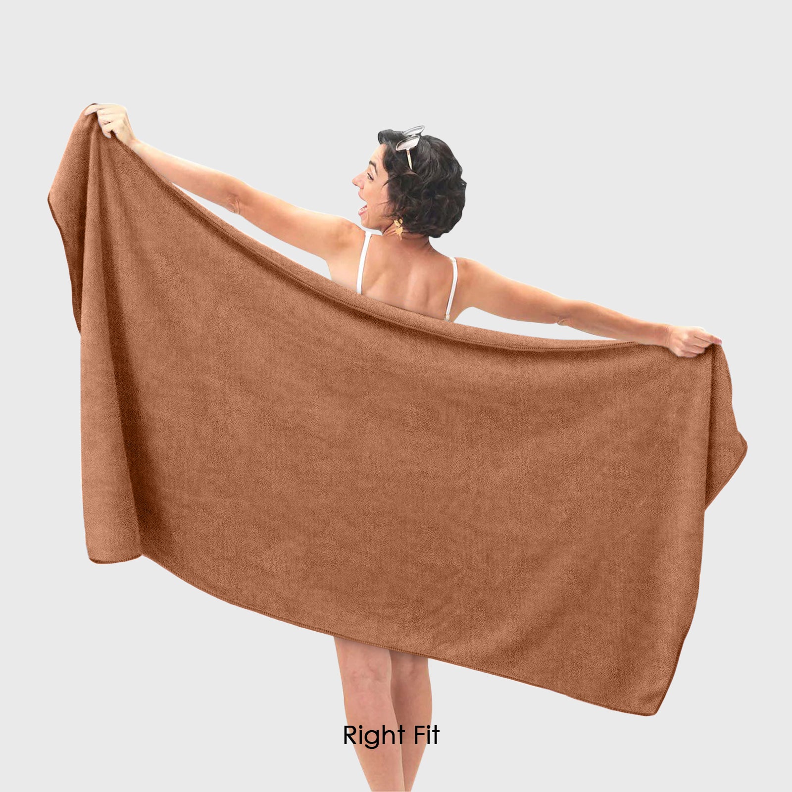 HOUSSE Premium Microfiber Bath Towel - Extra Large 60x120cm Quick Dry Towels for Men, Women & Kids | Super Soft Plush 550 GSM | Ultra Absorbent for Home Swimming Sports Travel