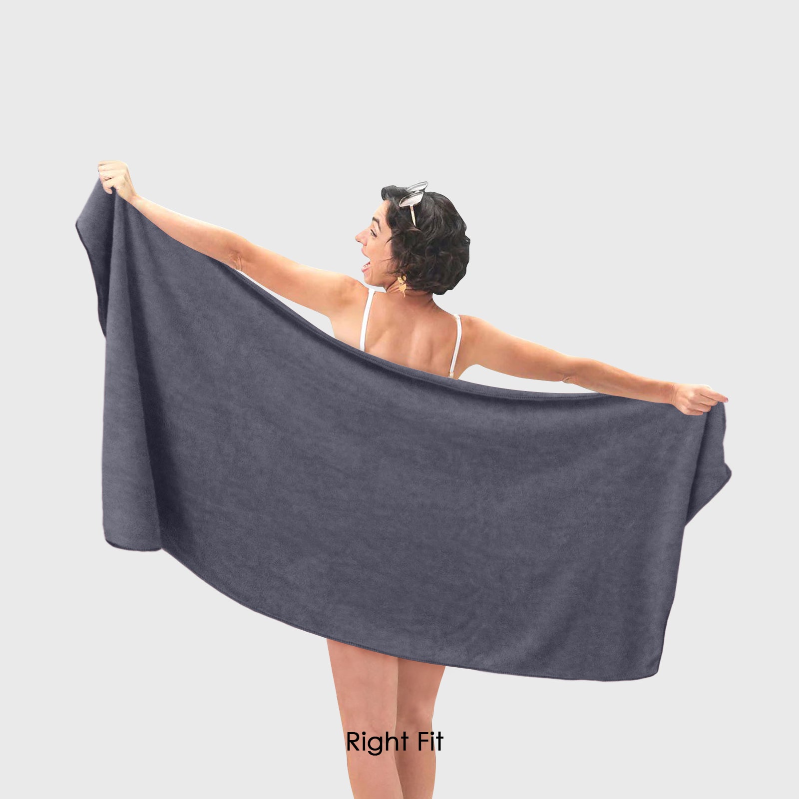 HOUSSE Premium Microfiber Bath Towel - Extra Large 75x150cm Quick Dry Towels for Women Men & Kids | Super Soft Plush 450 GSM | Ultra Absorbent for Home Swimming Sports & Travel