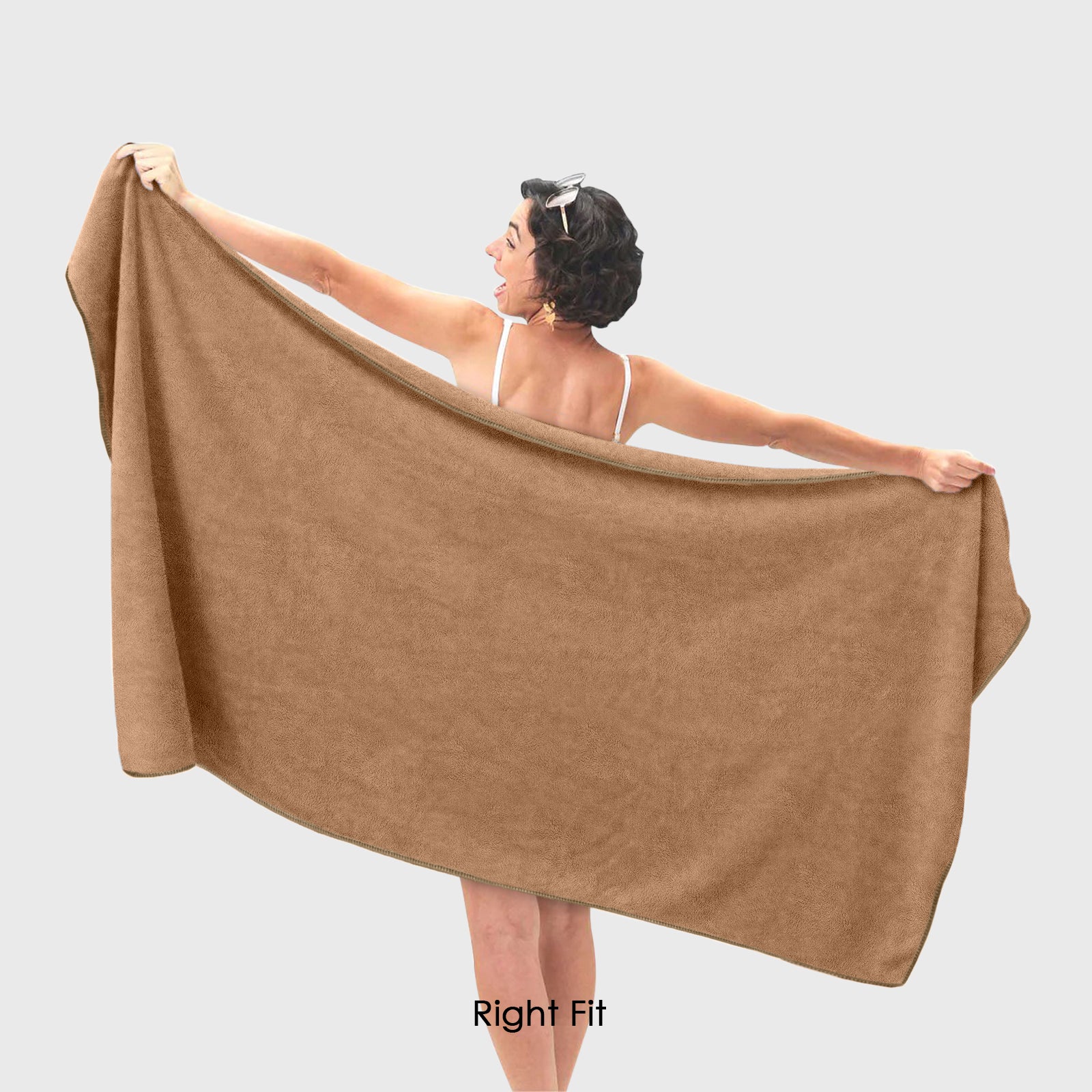 HOUSSE Premium Microfiber Bath Towel - Extra Large 60x120cm Quick Dry Towels for Men, Women & Kids | Super Soft Plush 550 GSM | Ultra Absorbent for Home Swimming Sports Travel