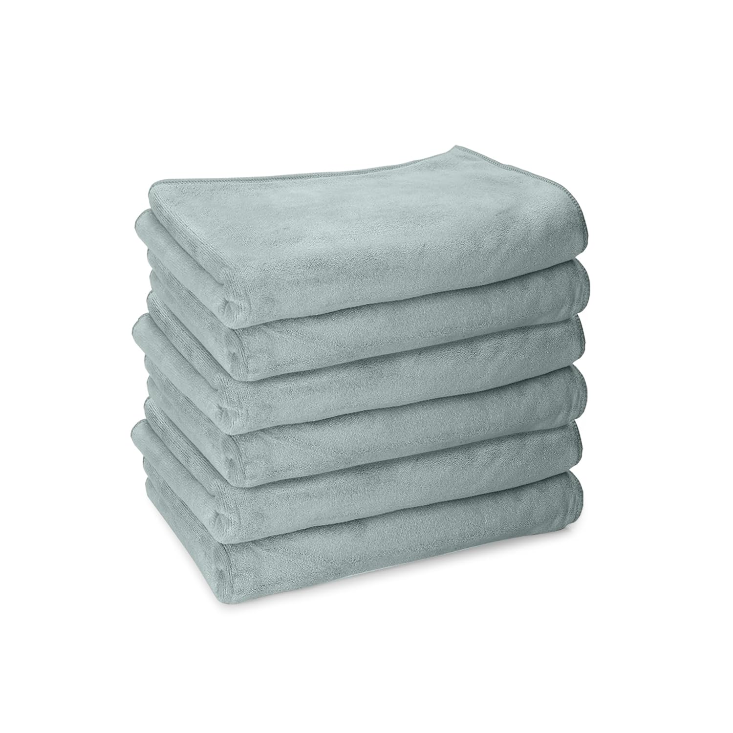 HOUSSE Microfiber Face Towels | Ultra Absorbent, Odour-Free, Quick Dry 450 GSM Face Towel for Home, Gym, Travel, Running and Personal Use | 30x30 cm | Set of 4 in One Colour (Indian Teal, Pack of 4)