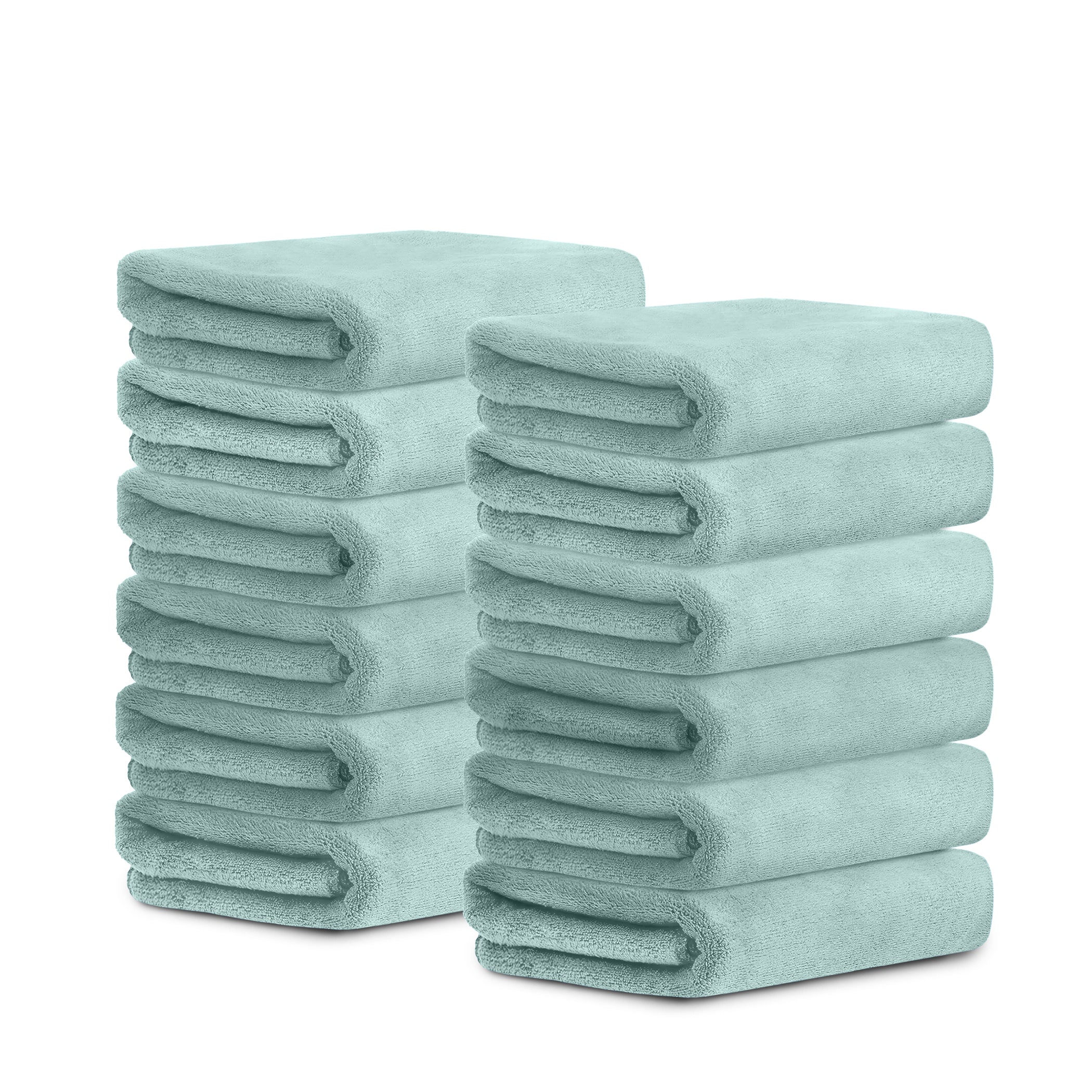 HOUSSE Microfiber Face Towels | Ultra Absorbent, Odour-Free, Quick Dry 450 GSM Face Towel for Home, Gym, Travel, Running and Personal Use | 30x30 cm | Set of 4 in One Colour (Indian Teal, Pack of 4)