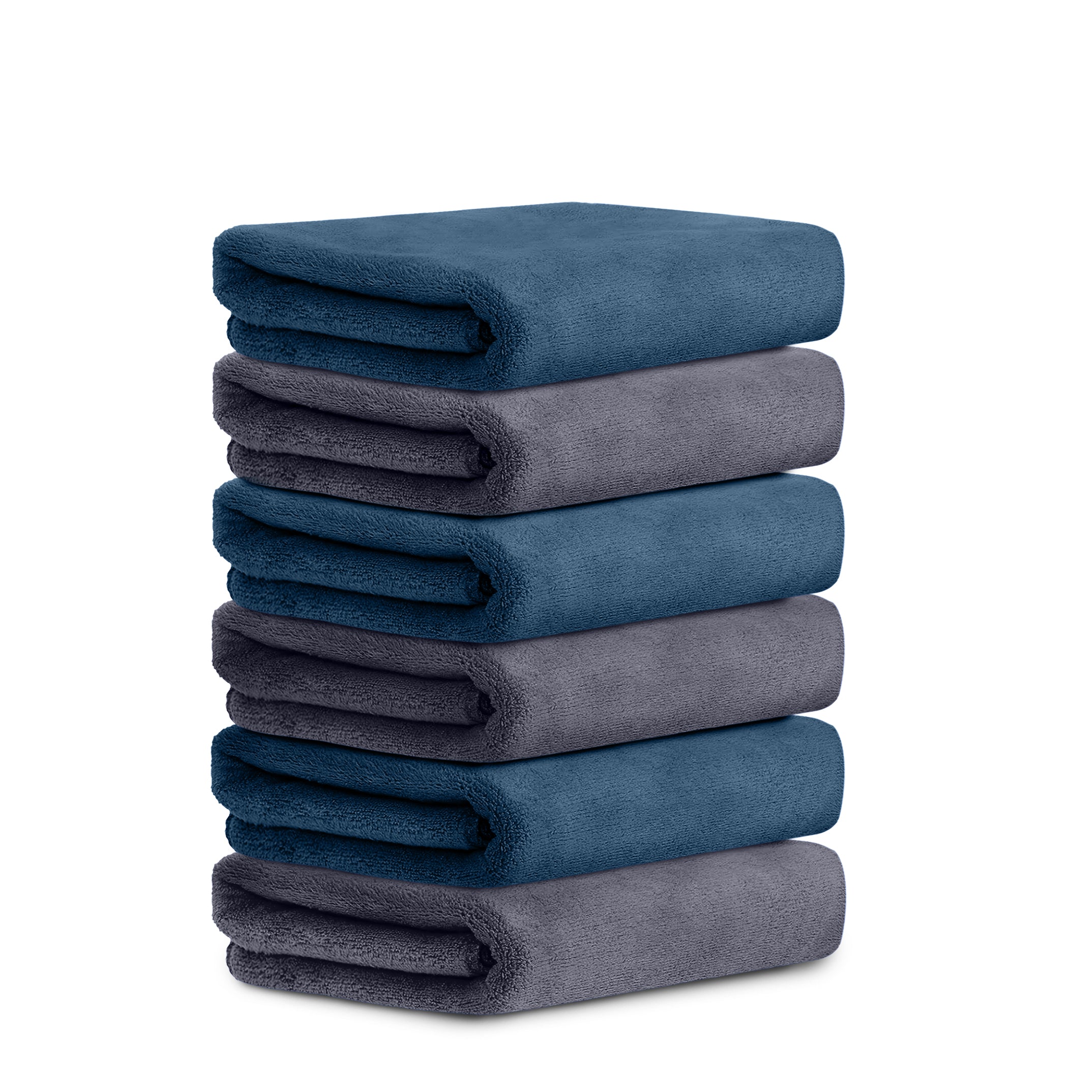 HOUSSE Microfiber Face Towel | Super Soft & Quick Absorbent |Multi Usage 30 x 30 cm, 450 GSM | for All Ages | (Set of 4,and 6)